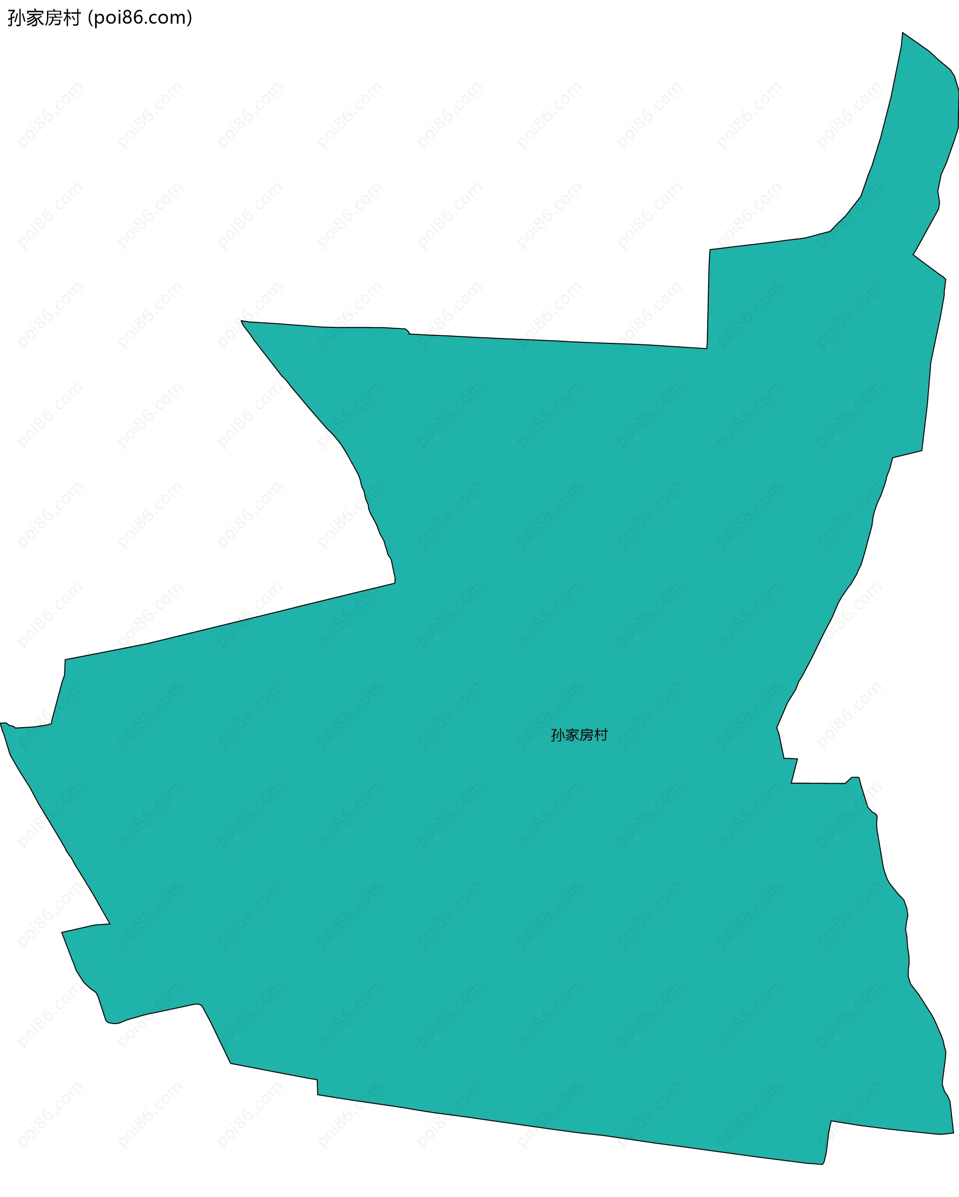 孙家房村边界地图