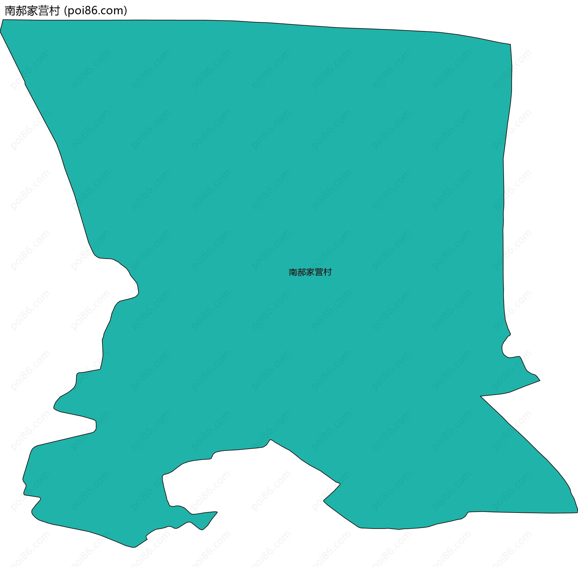 南郝家营村边界地图