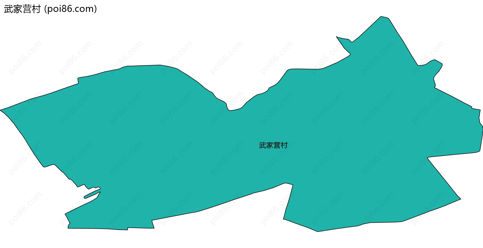 武家营村边界地图