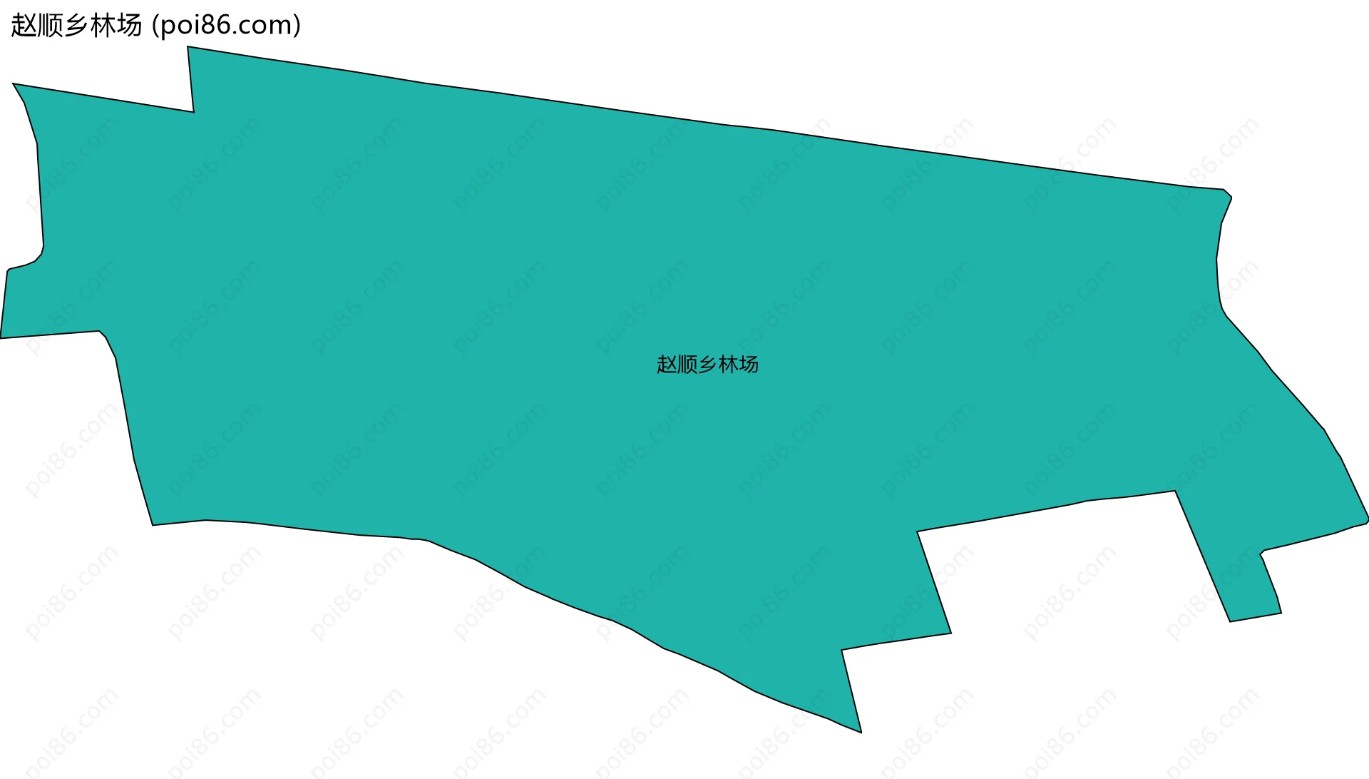 赵顺乡林场边界地图