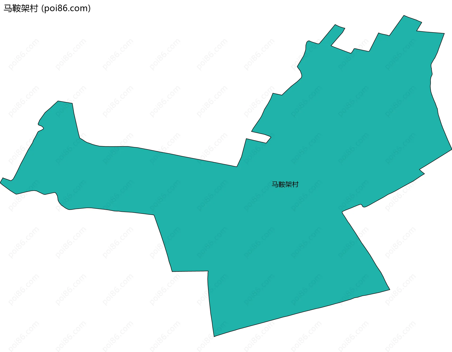马鞍架村边界地图