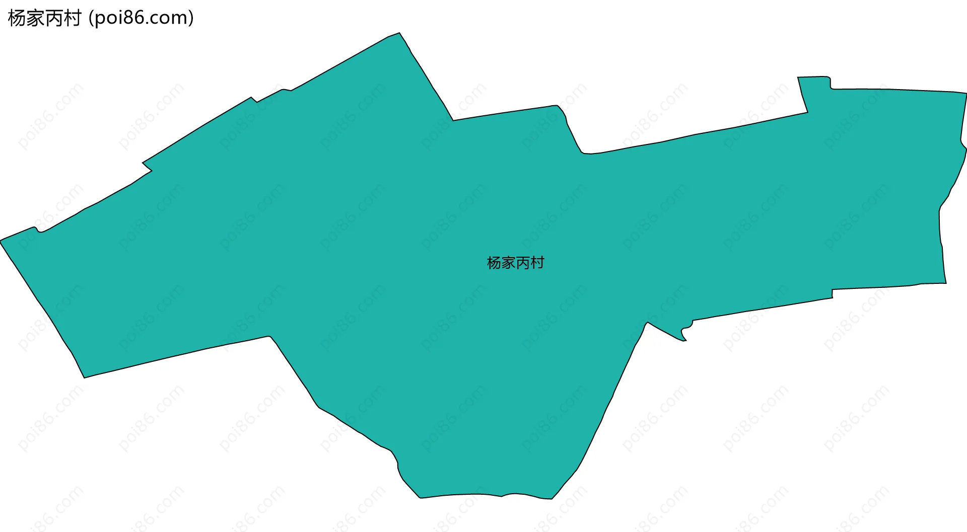 杨家丙村边界地图