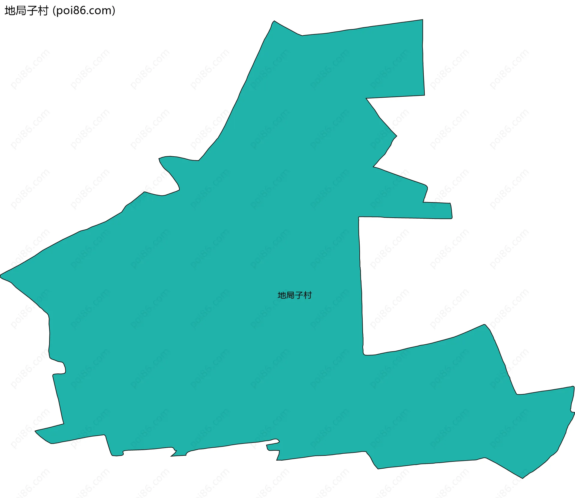 地局子村边界地图