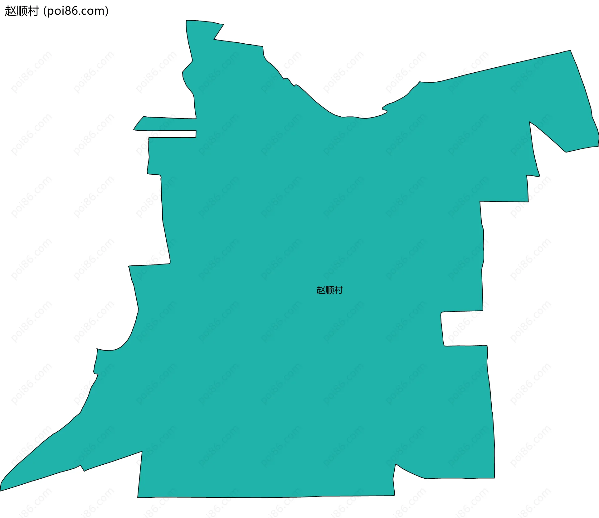 赵顺村边界地图