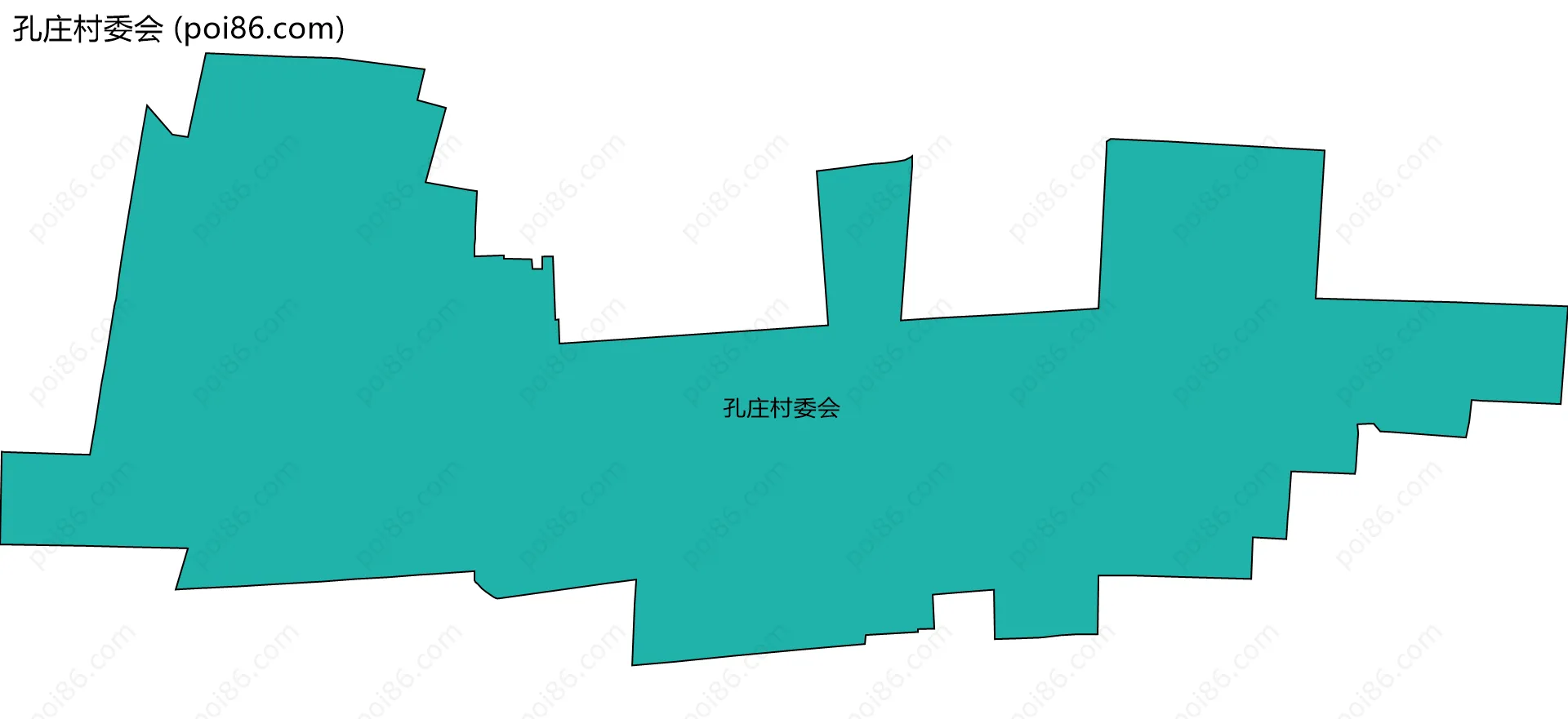 孔庄村委会边界地图