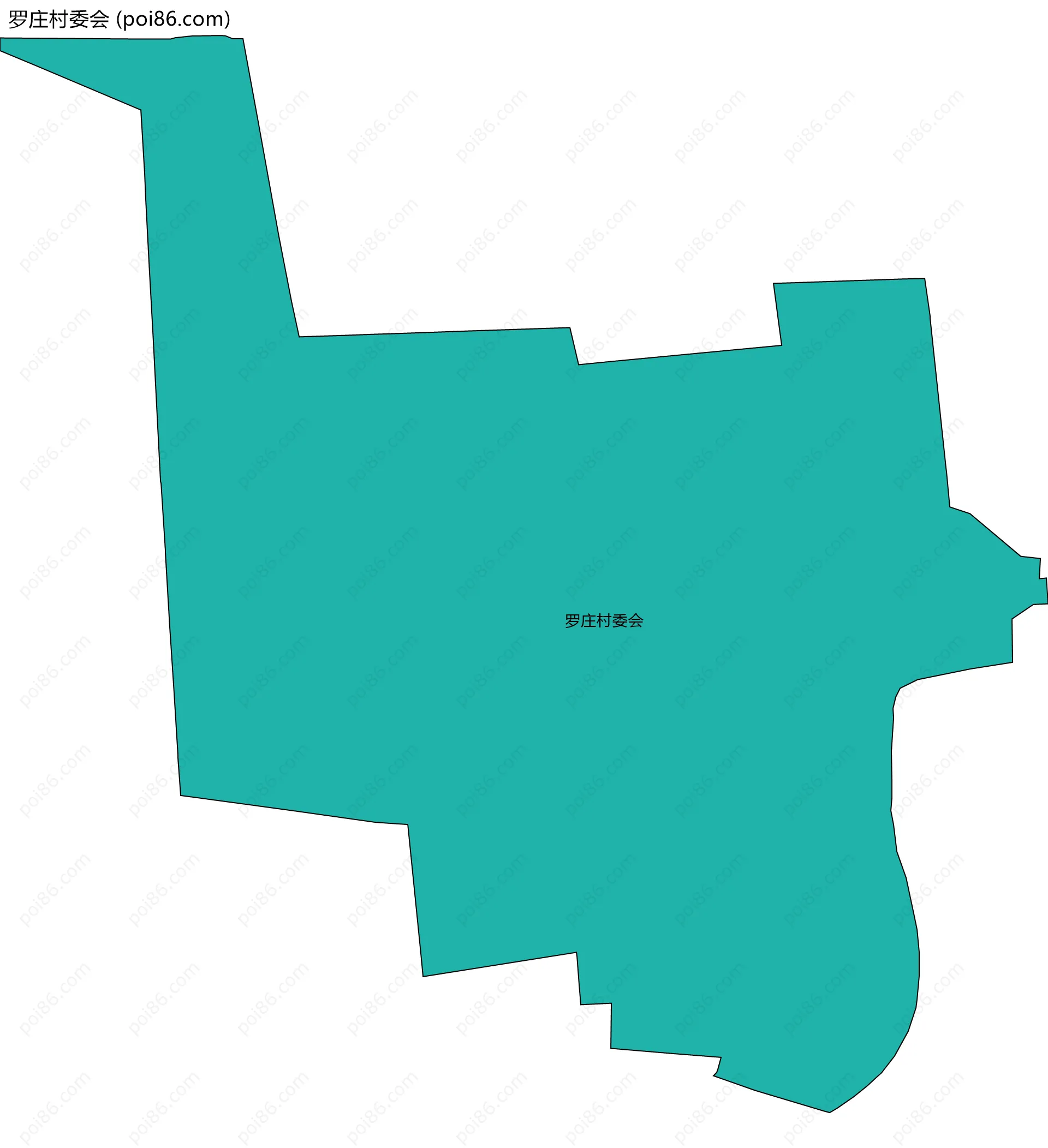 罗庄村委会边界地图