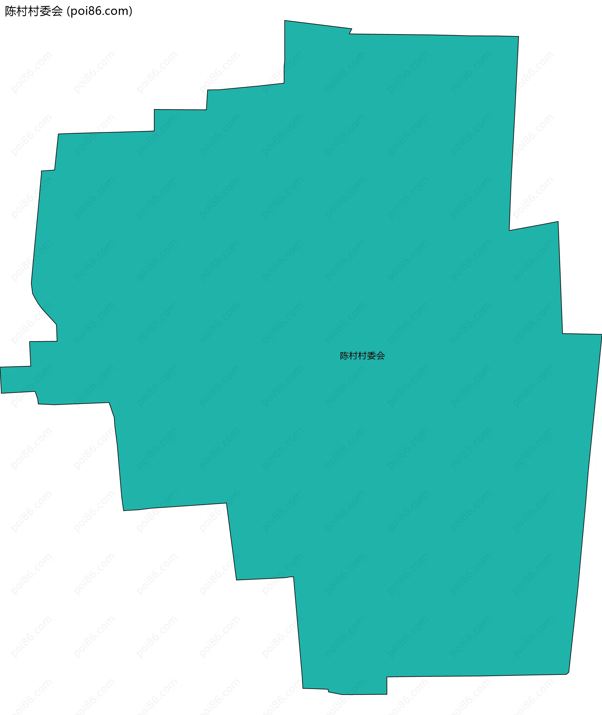 陈村村委会边界地图