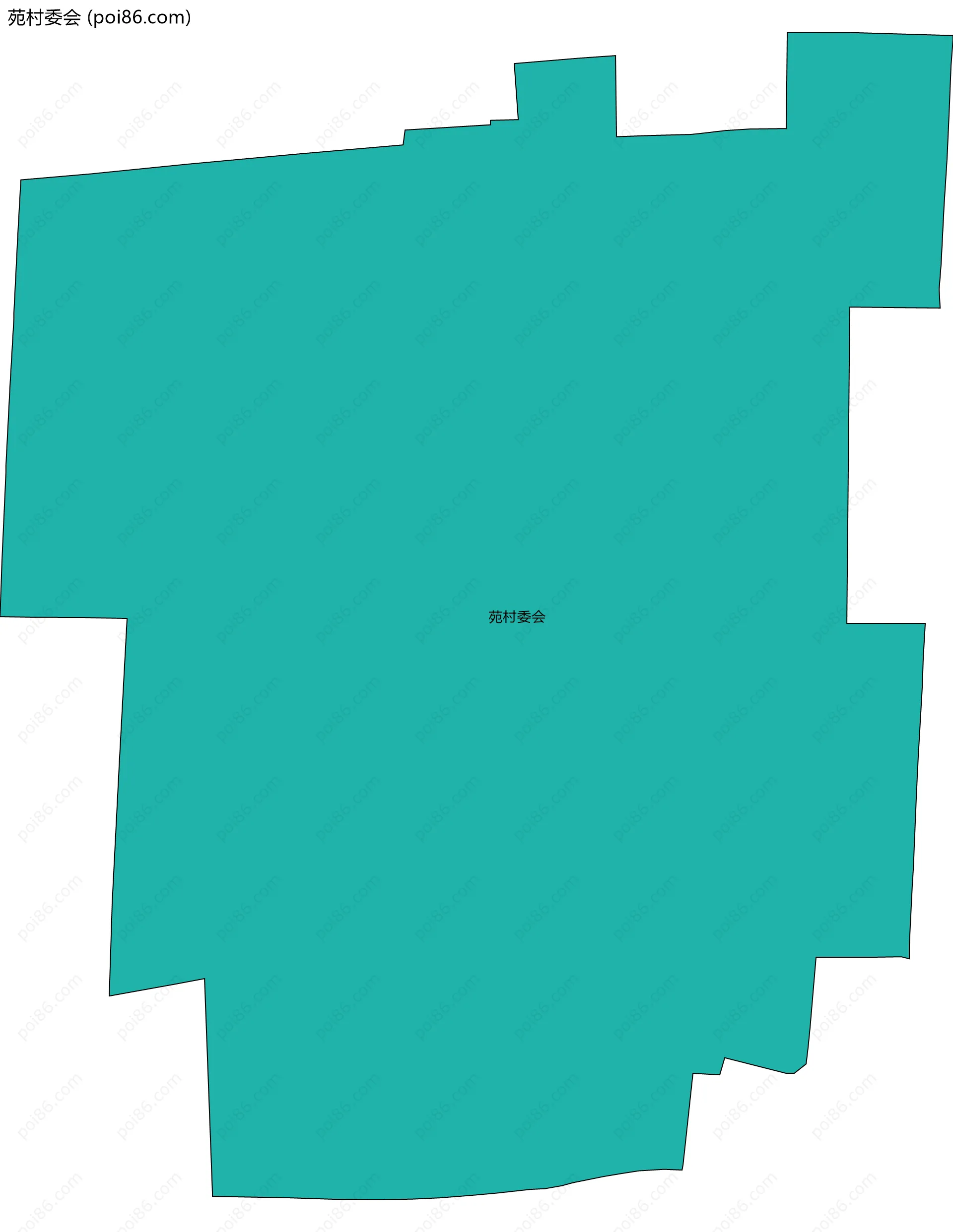 苑村委会边界地图