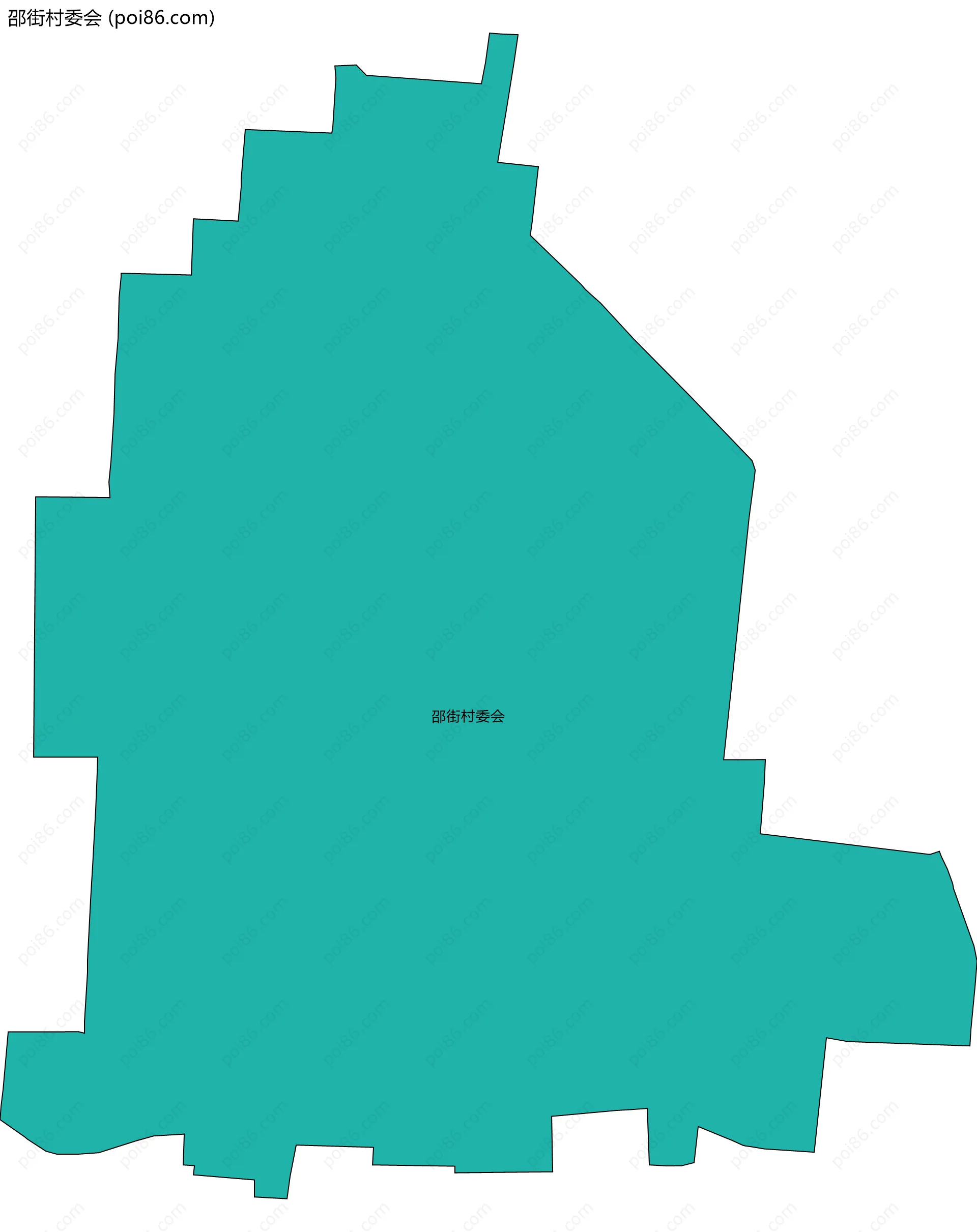 邵街村委会边界地图