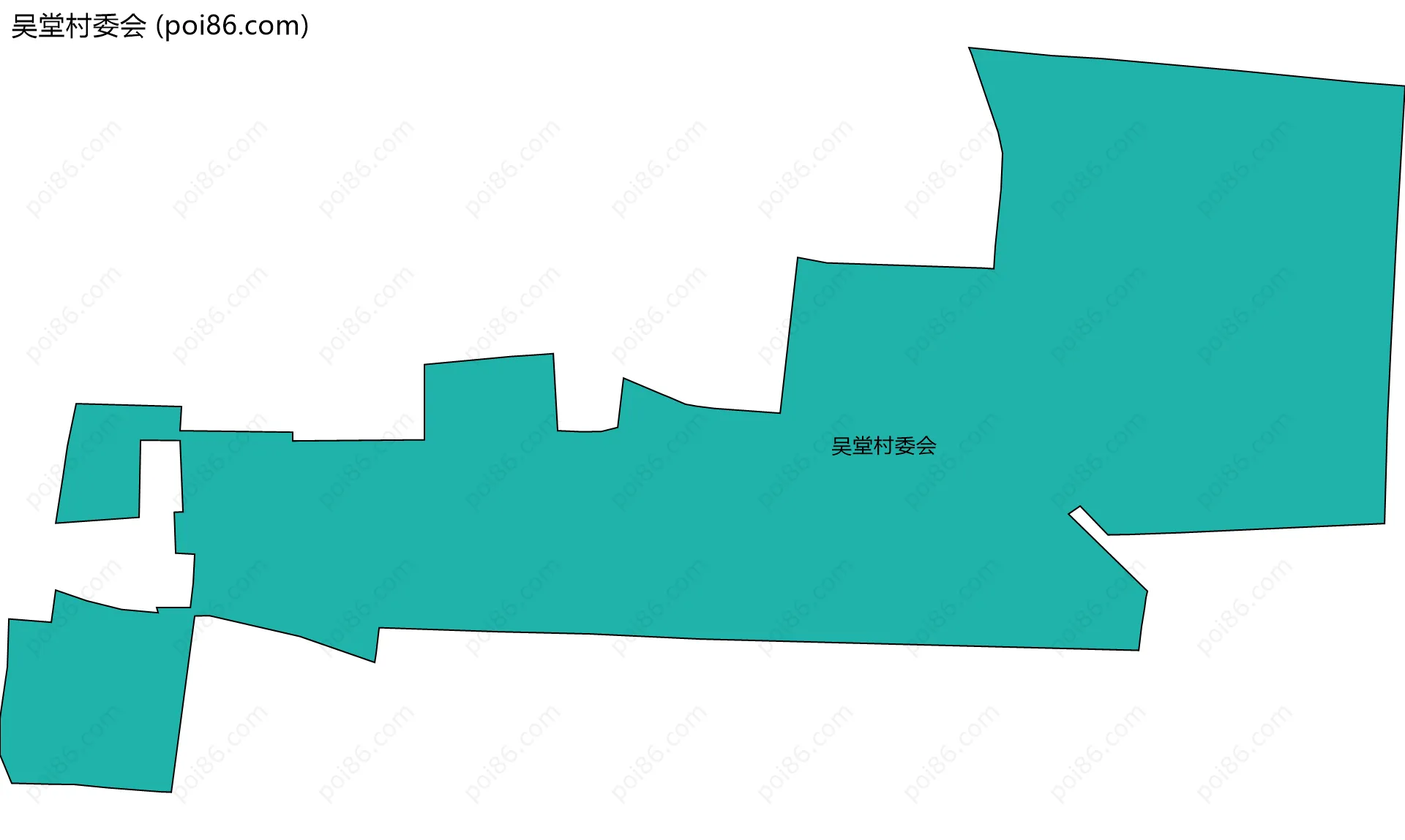 吴堂村委会边界地图