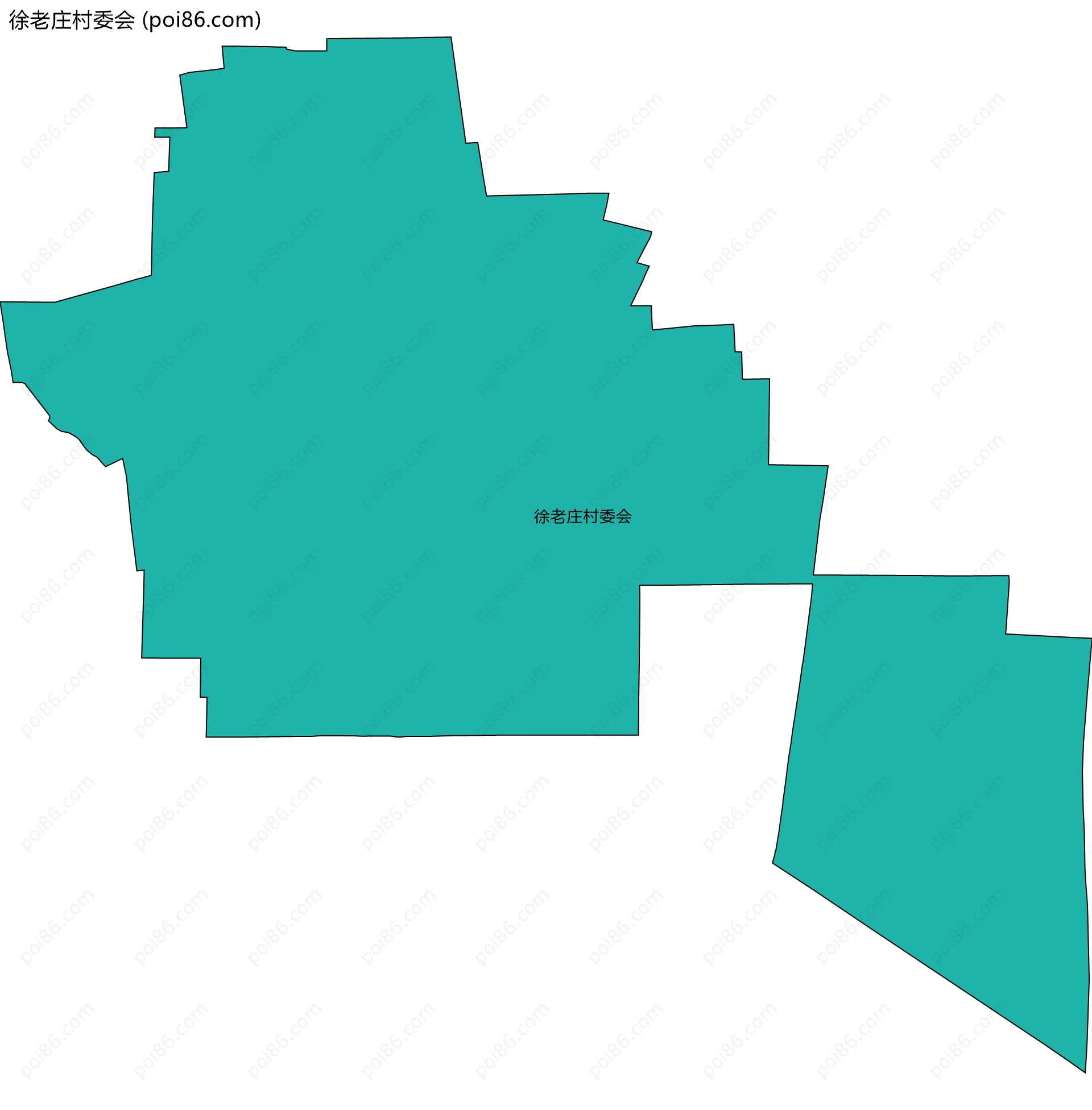 徐老庄村委会边界地图