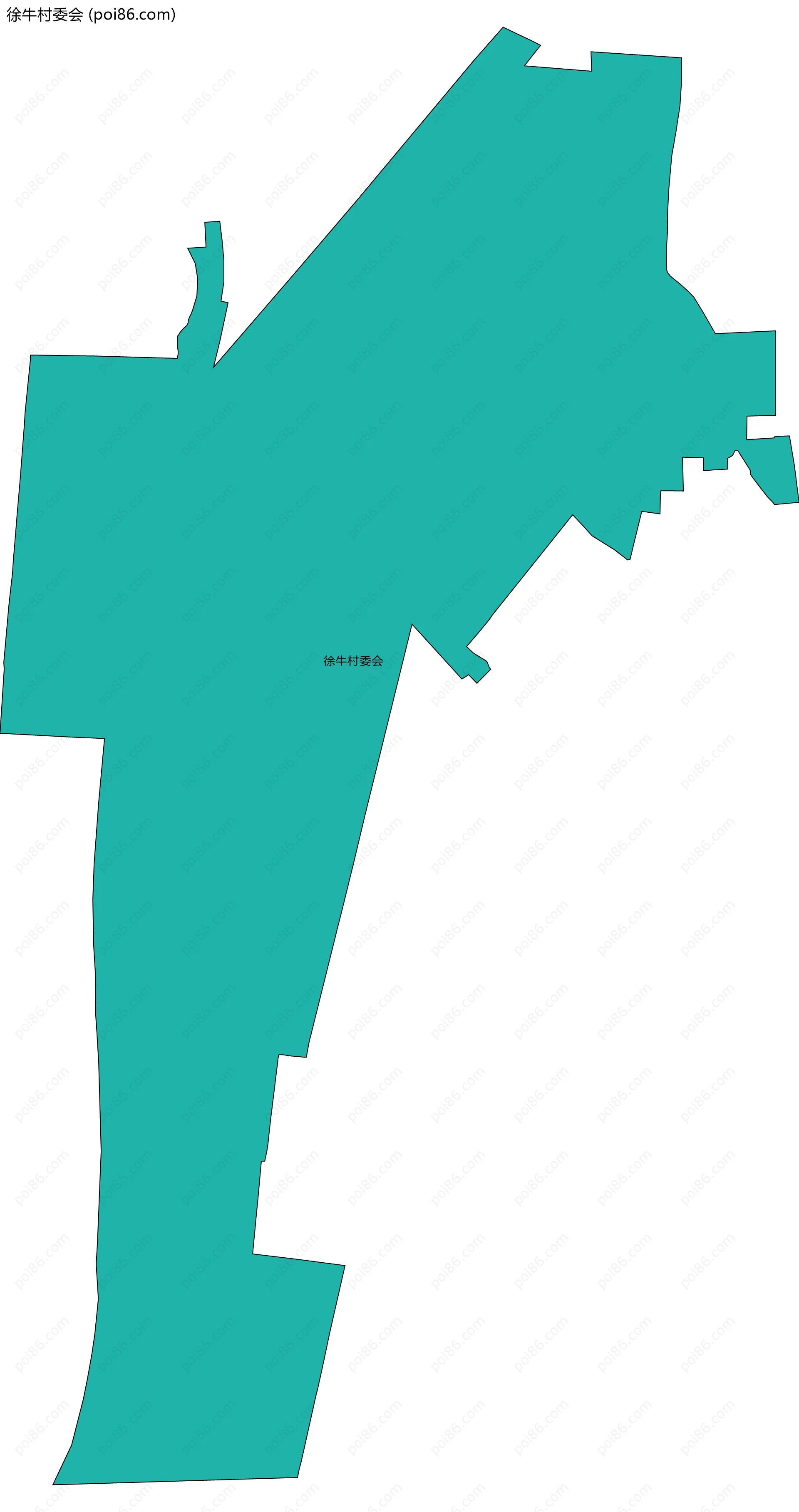 徐牛村委会边界地图