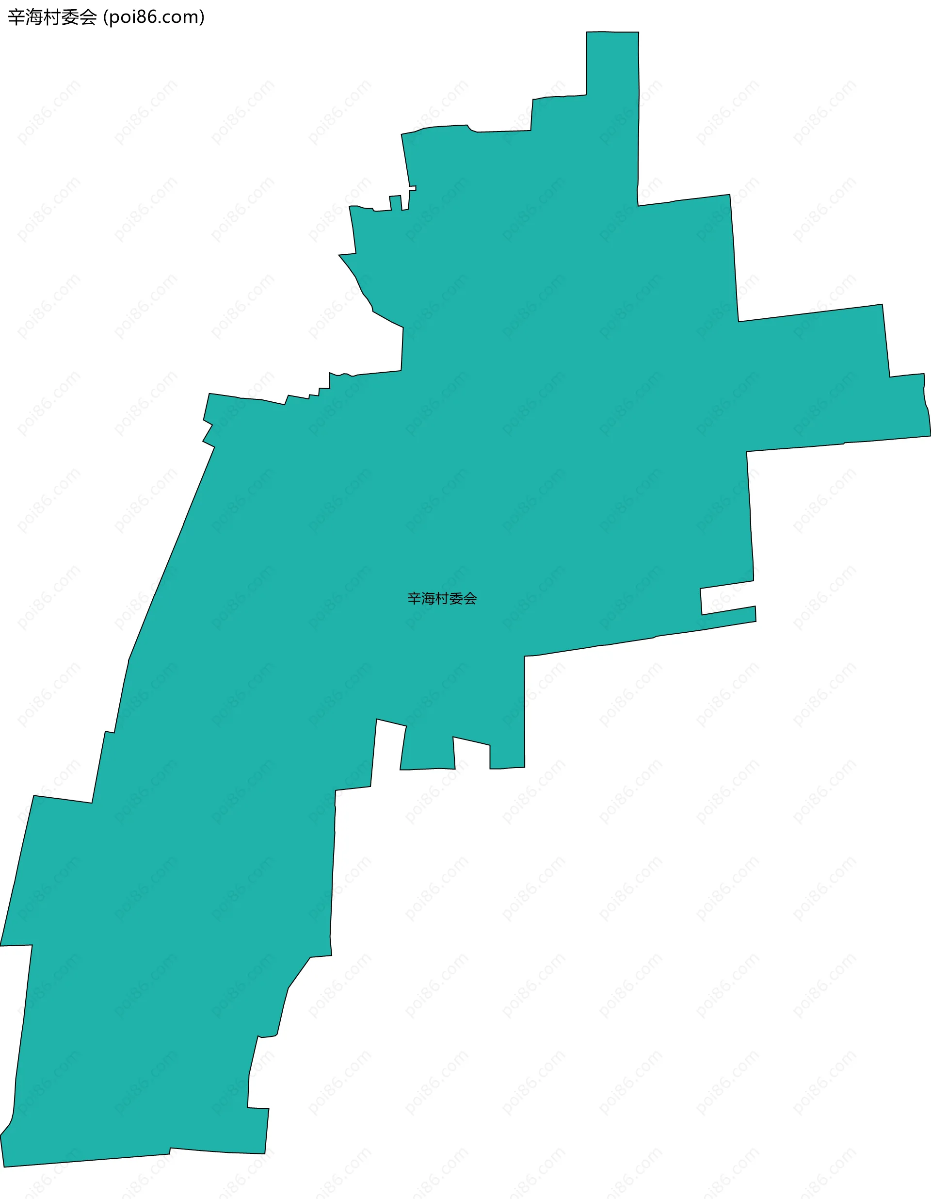 辛海村委会边界地图