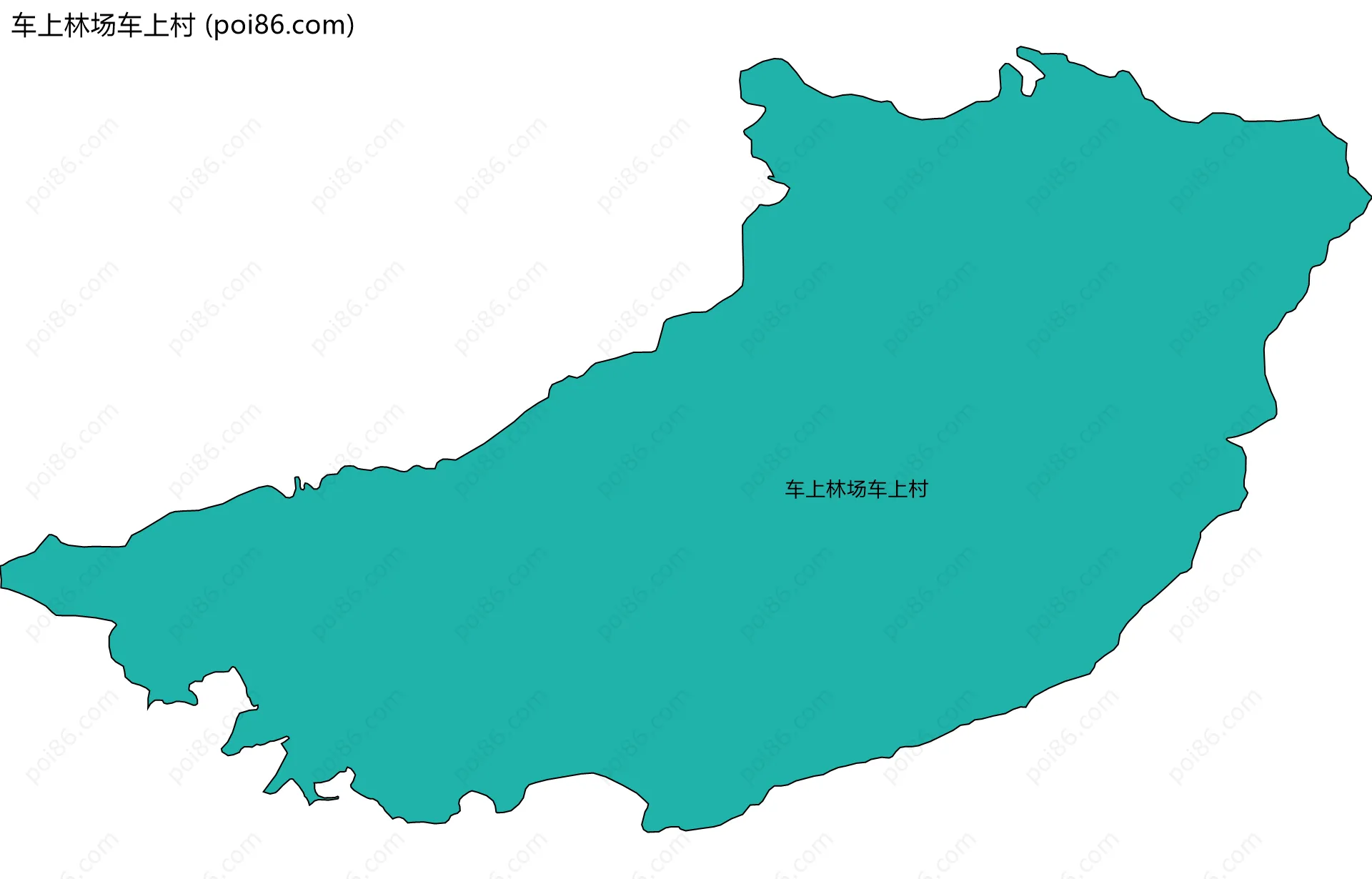 车上林场车上村边界地图
