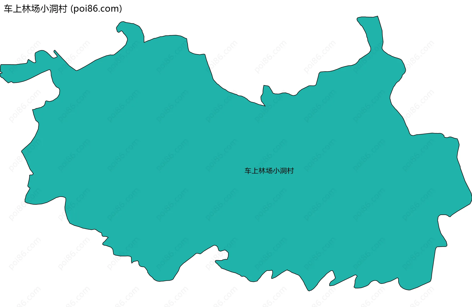 车上林场小洞村边界地图
