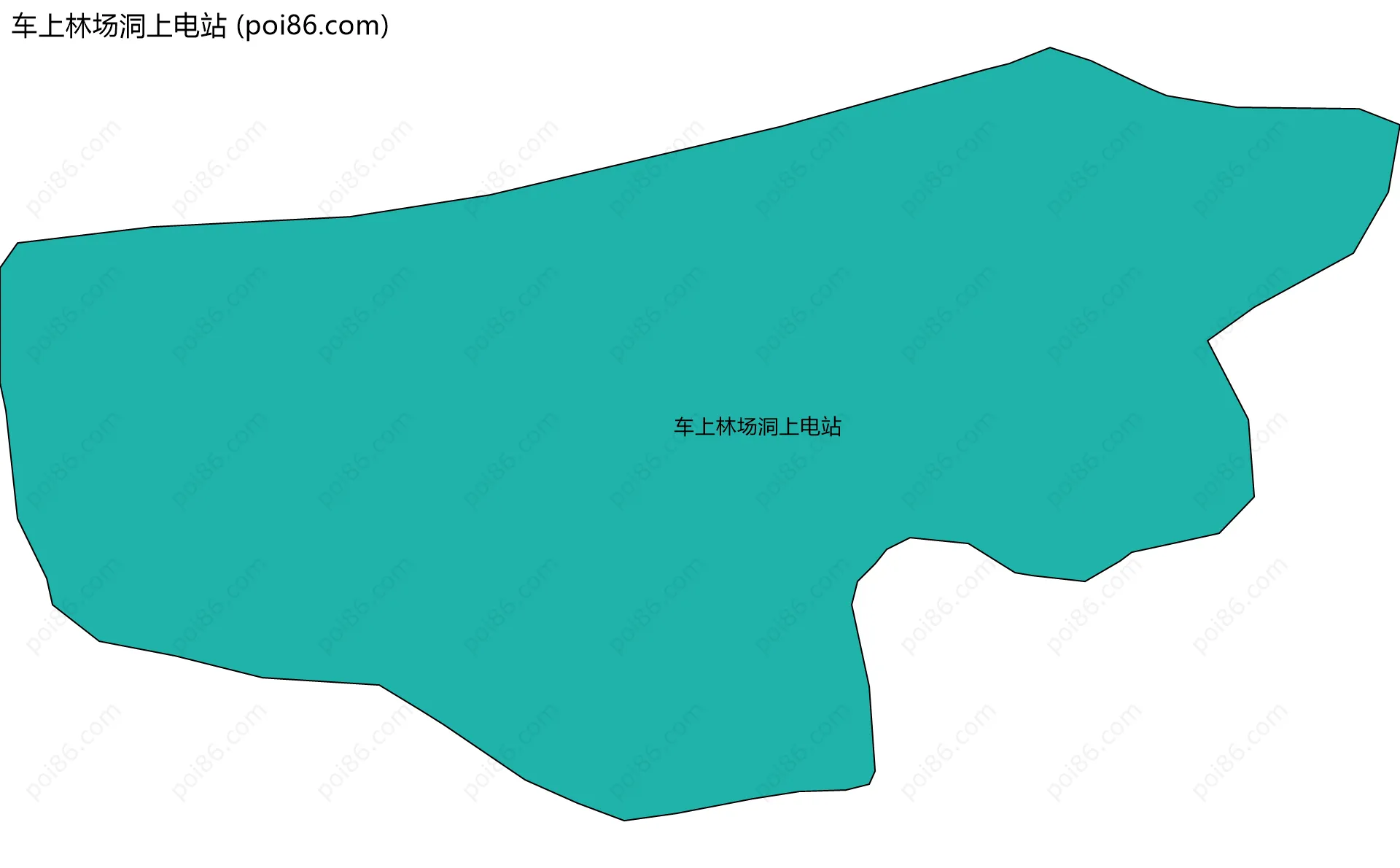 车上林场洞上电站边界地图