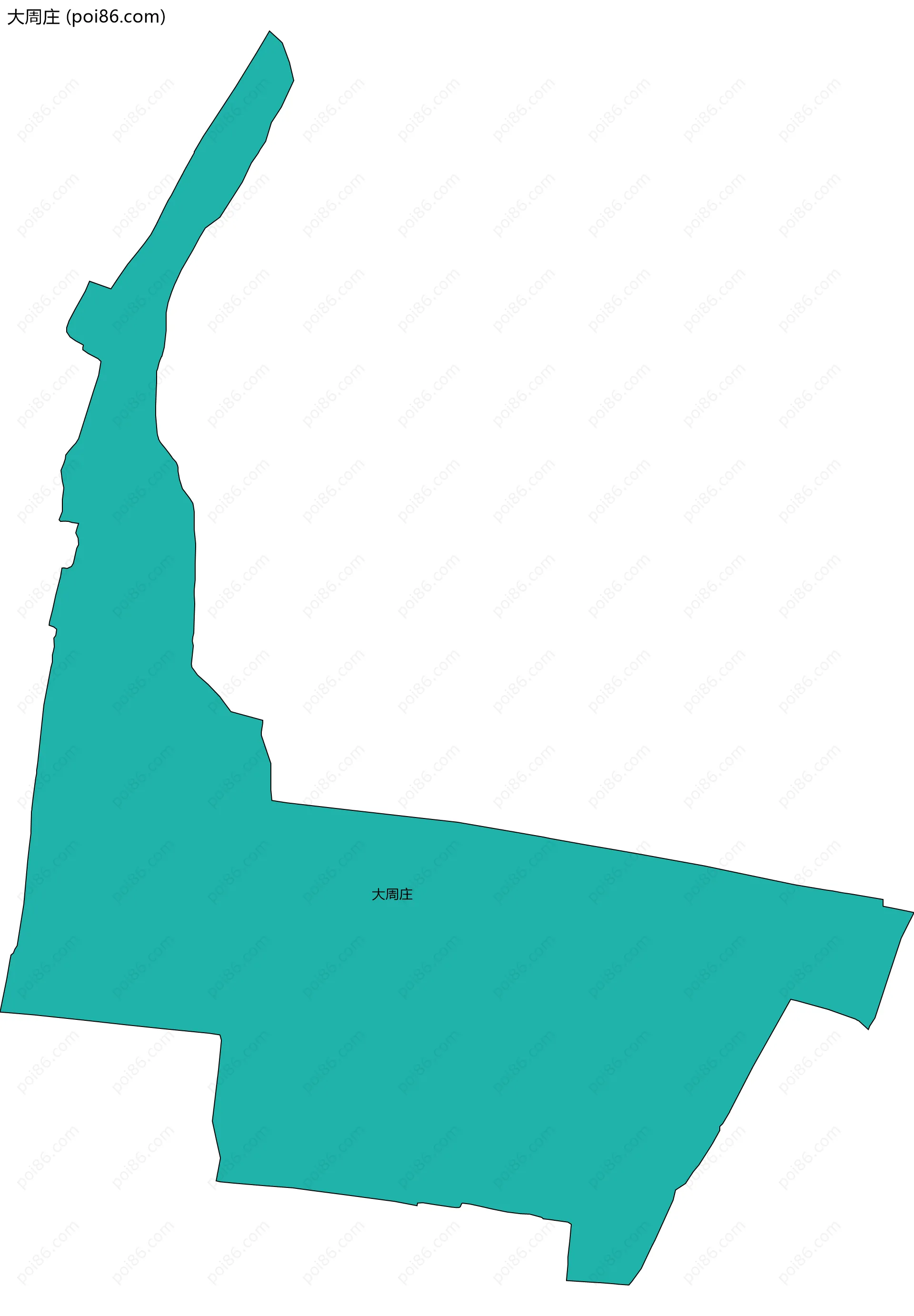 大周庄边界地图