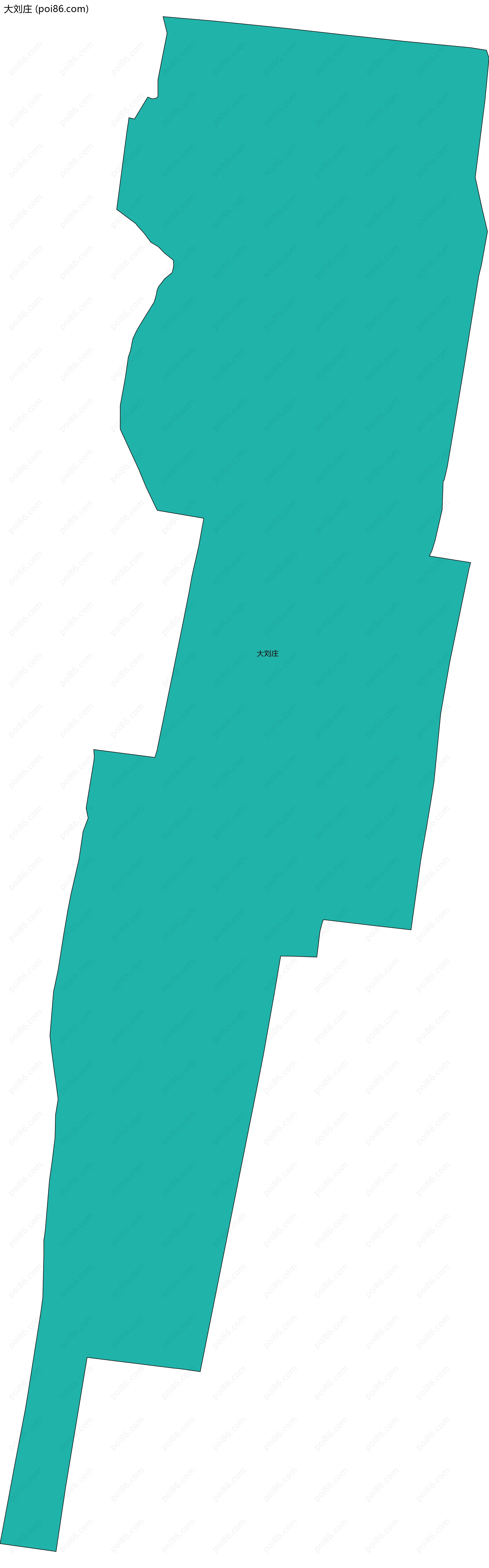 大刘庄边界地图