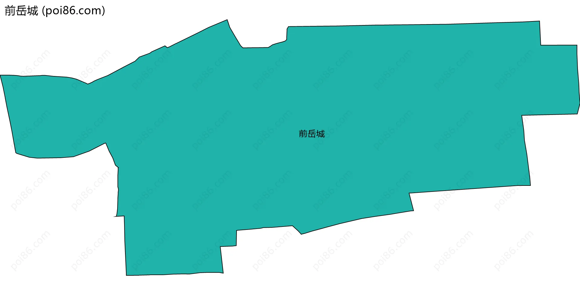 前岳城边界地图
