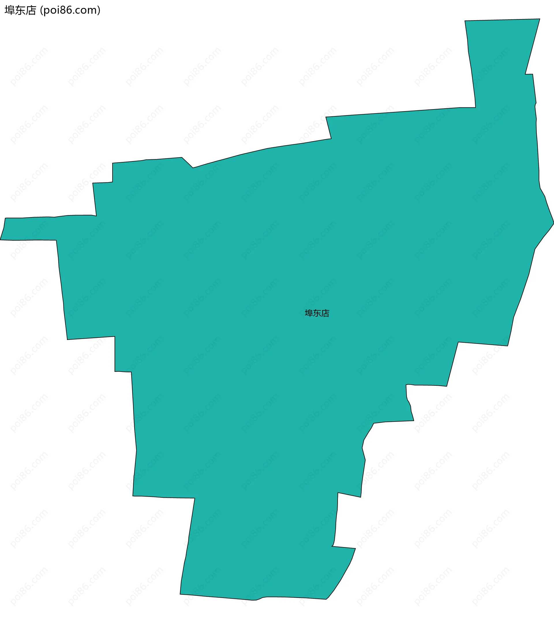 埠东店边界地图