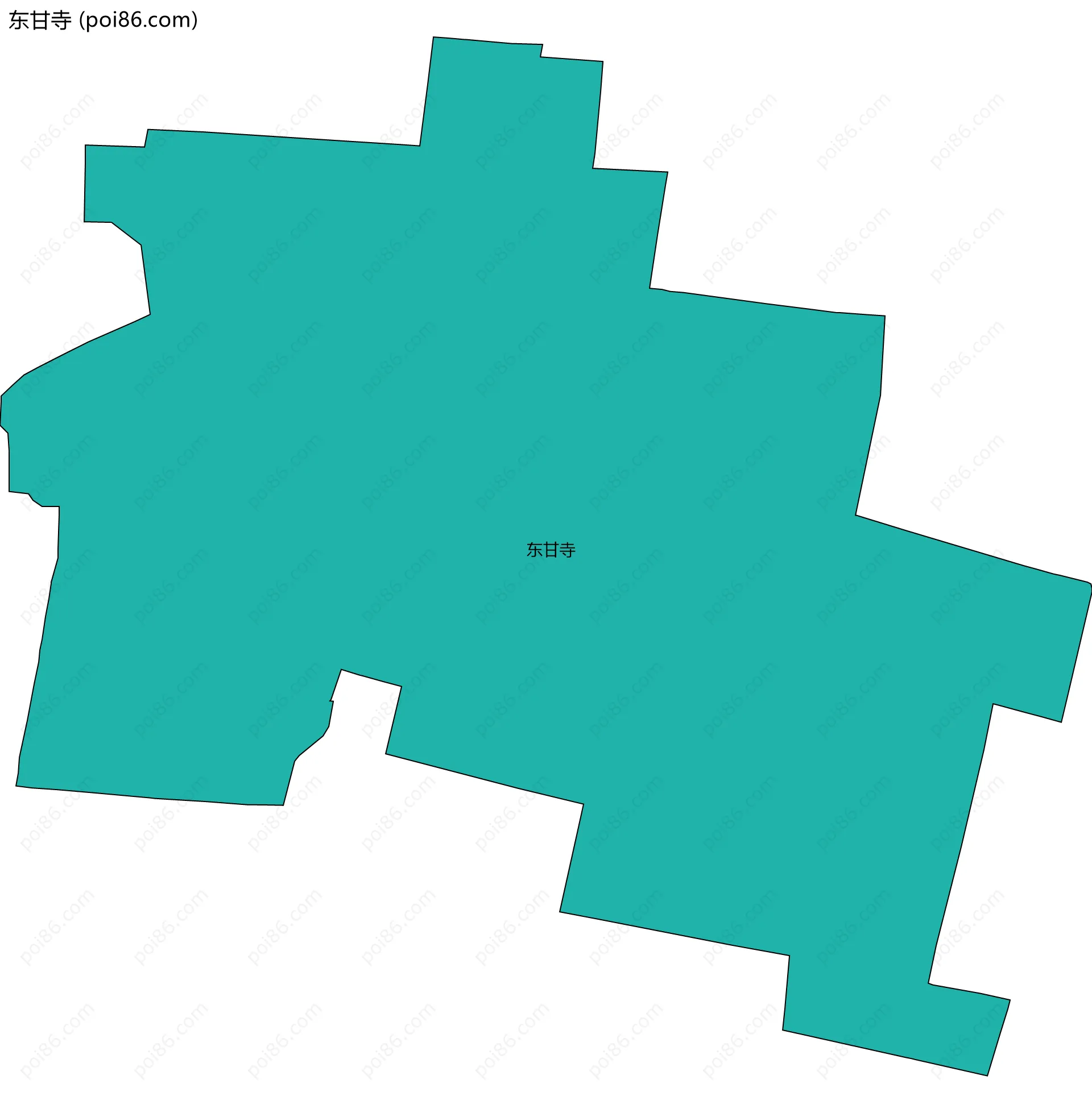 东甘寺边界地图