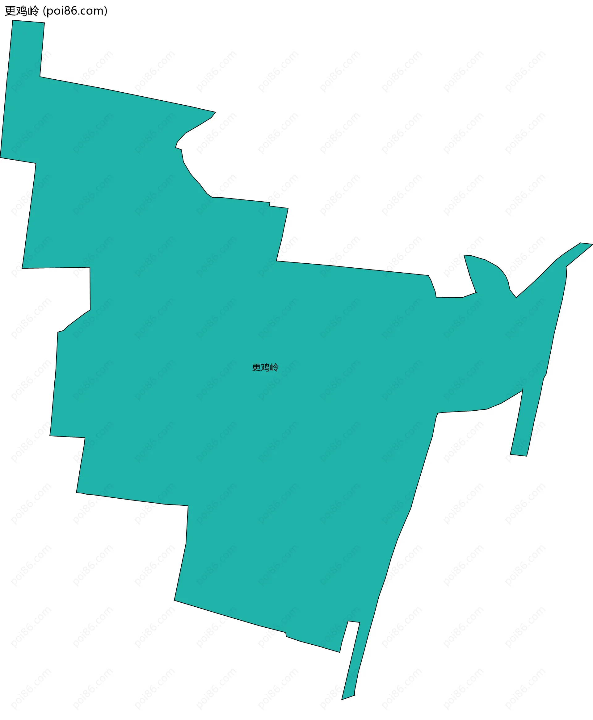 更鸡岭边界地图