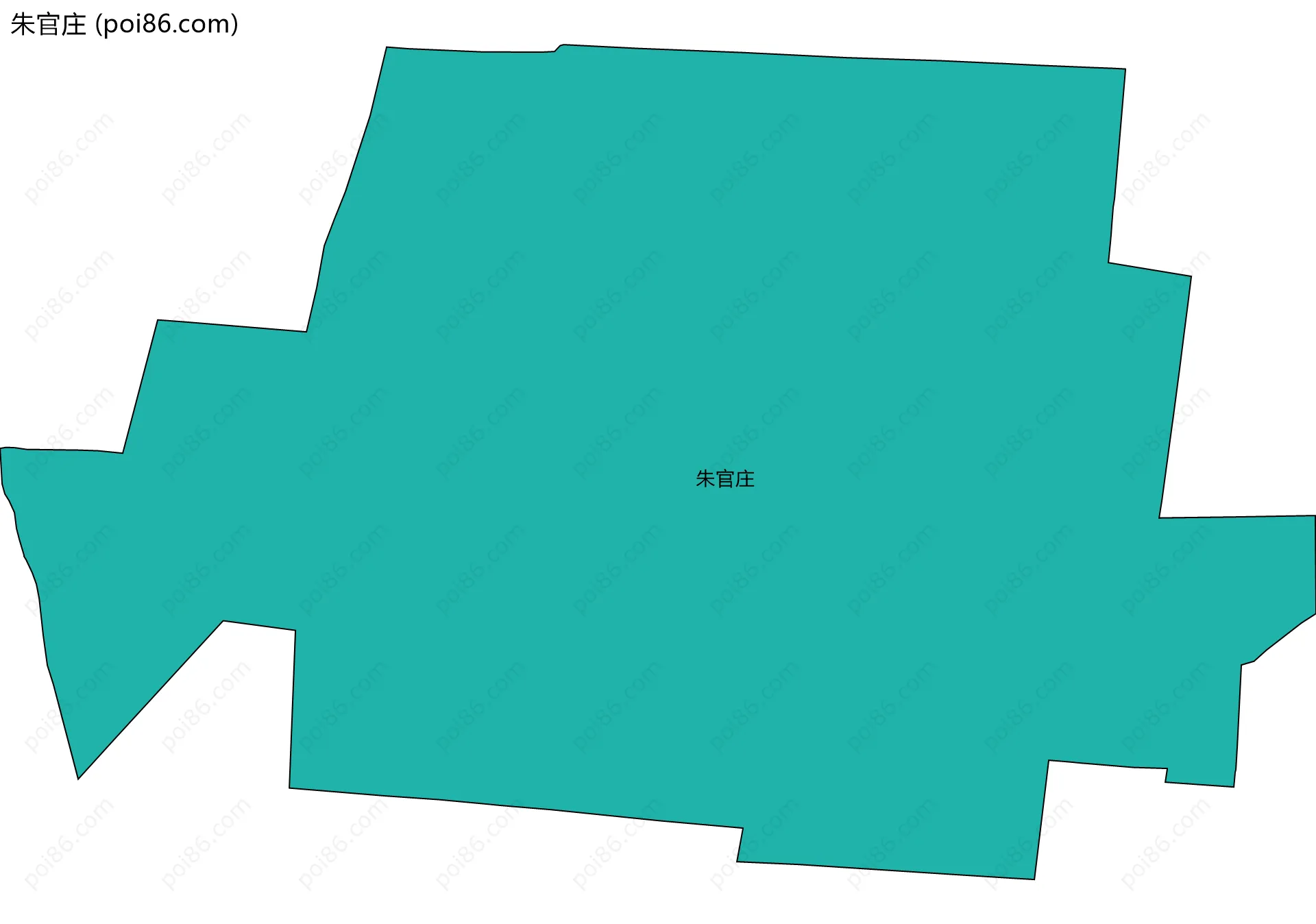 朱官庄边界地图