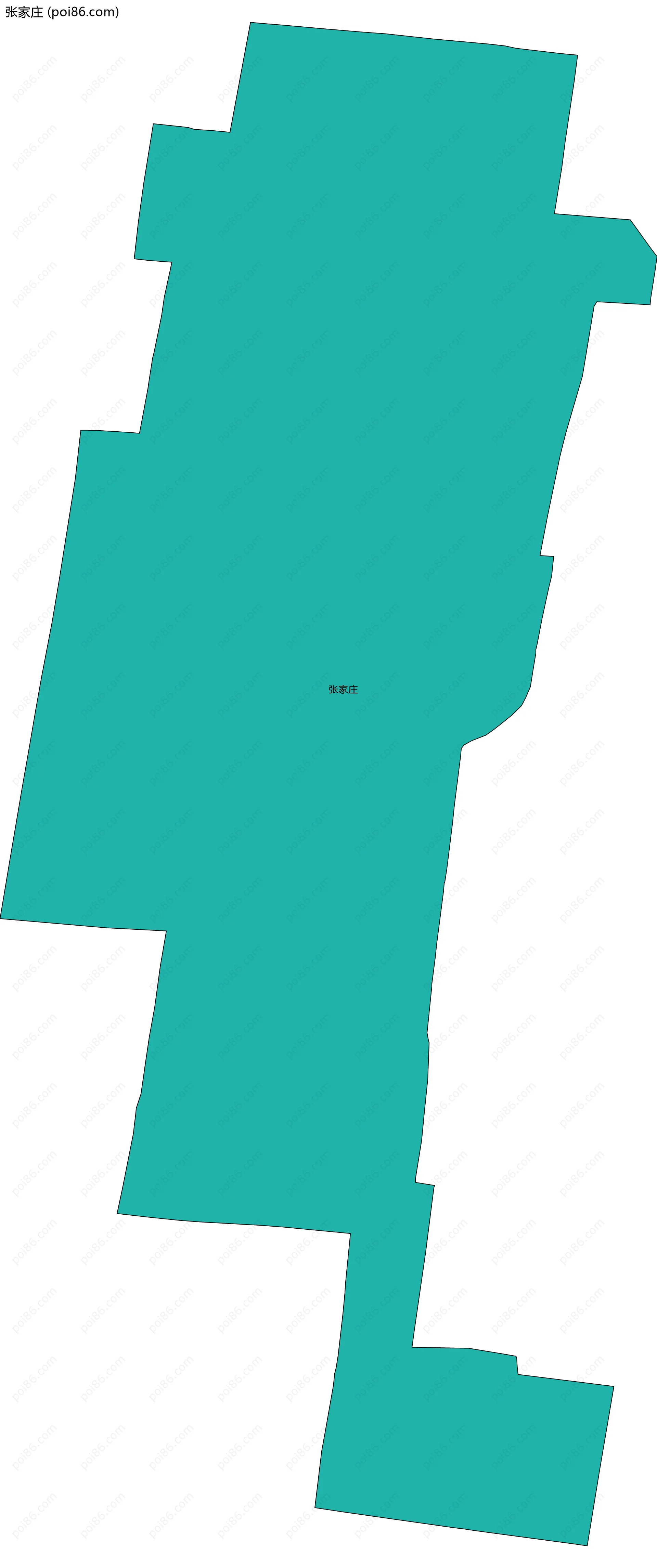 张家庄边界地图