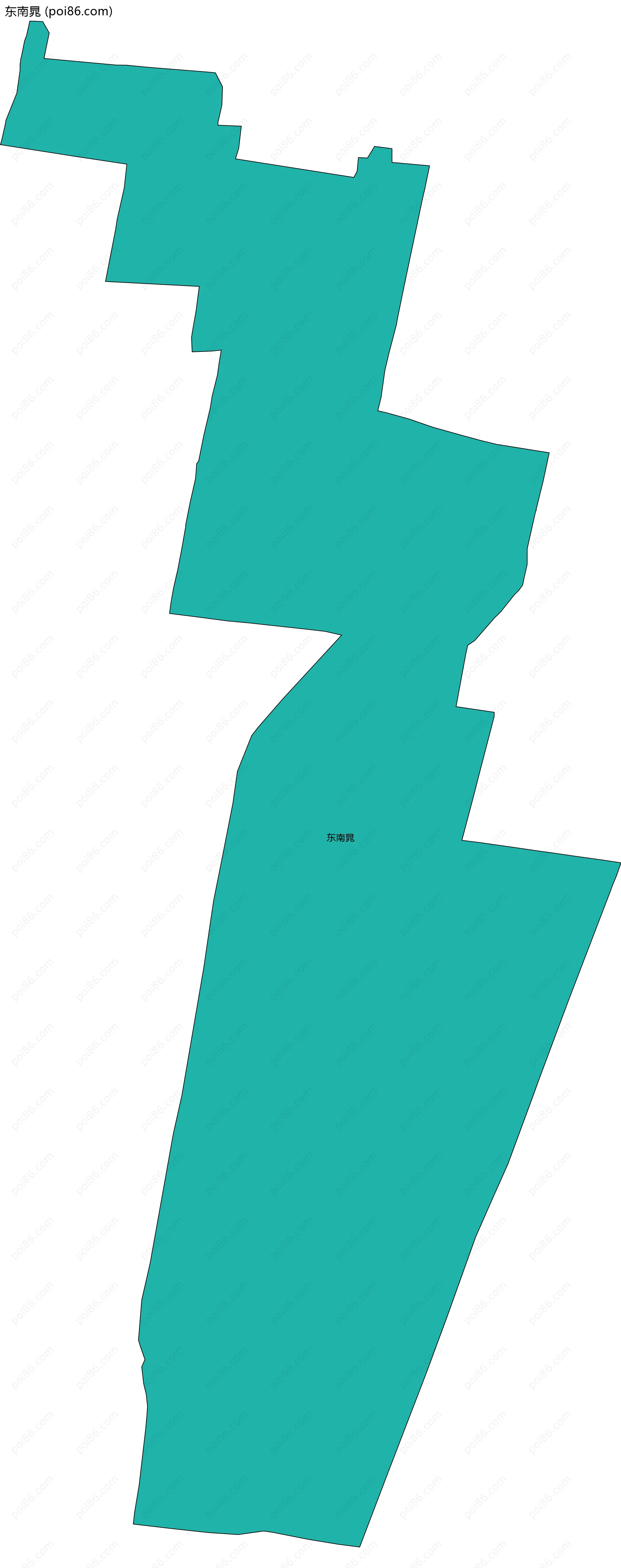 东南晁边界地图