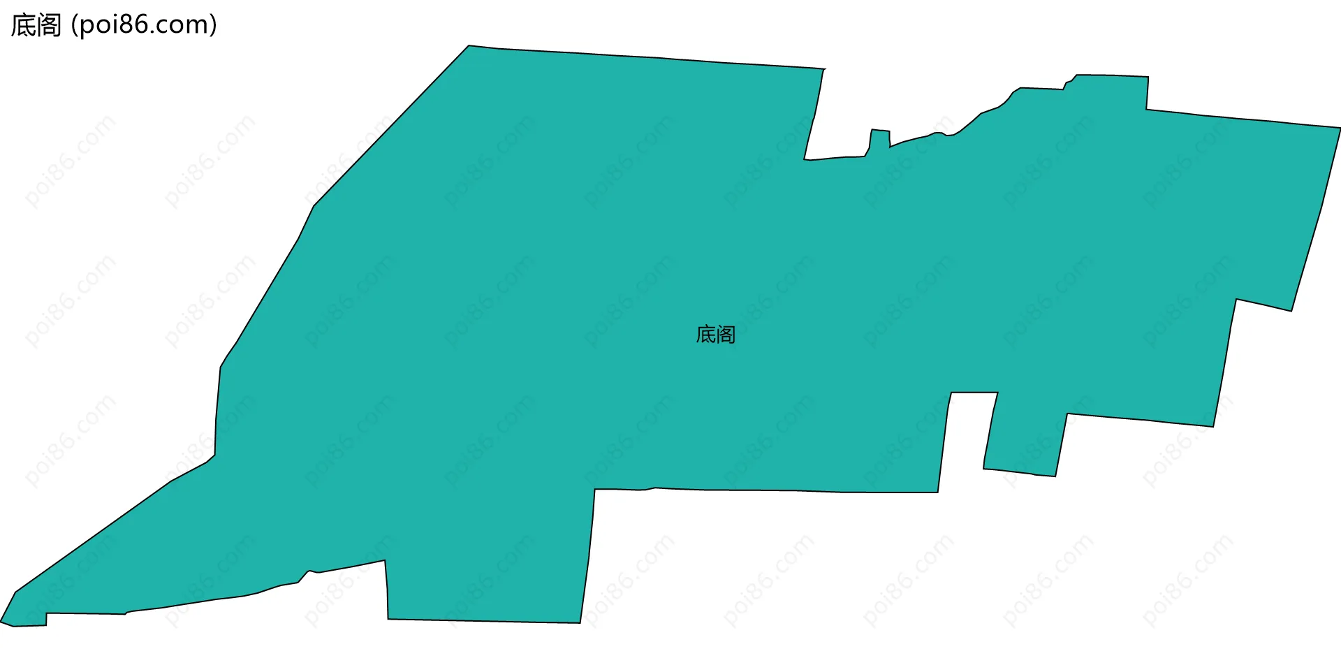 底阁边界地图