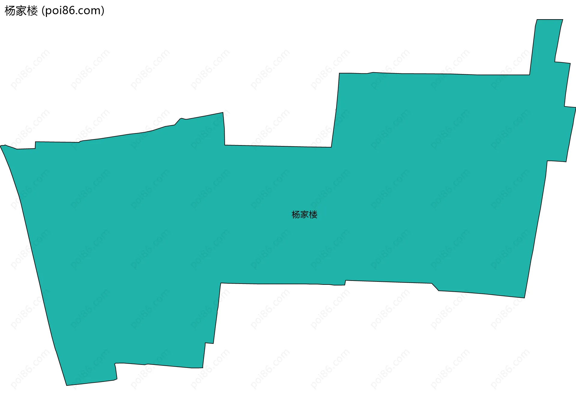 杨家楼边界地图