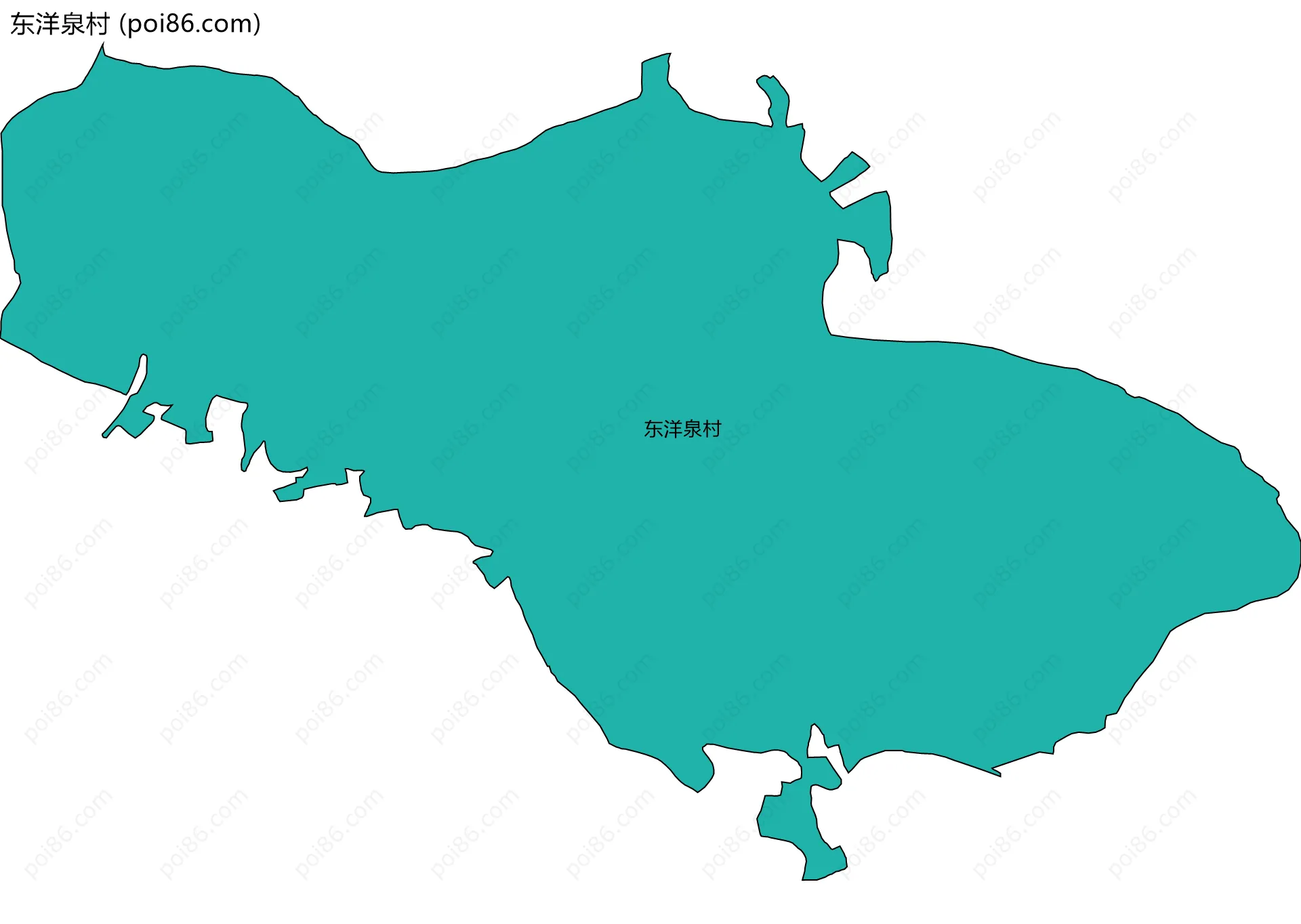 东洋泉村边界地图