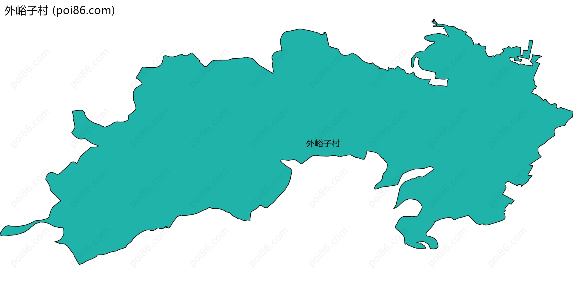 外峪子村边界地图