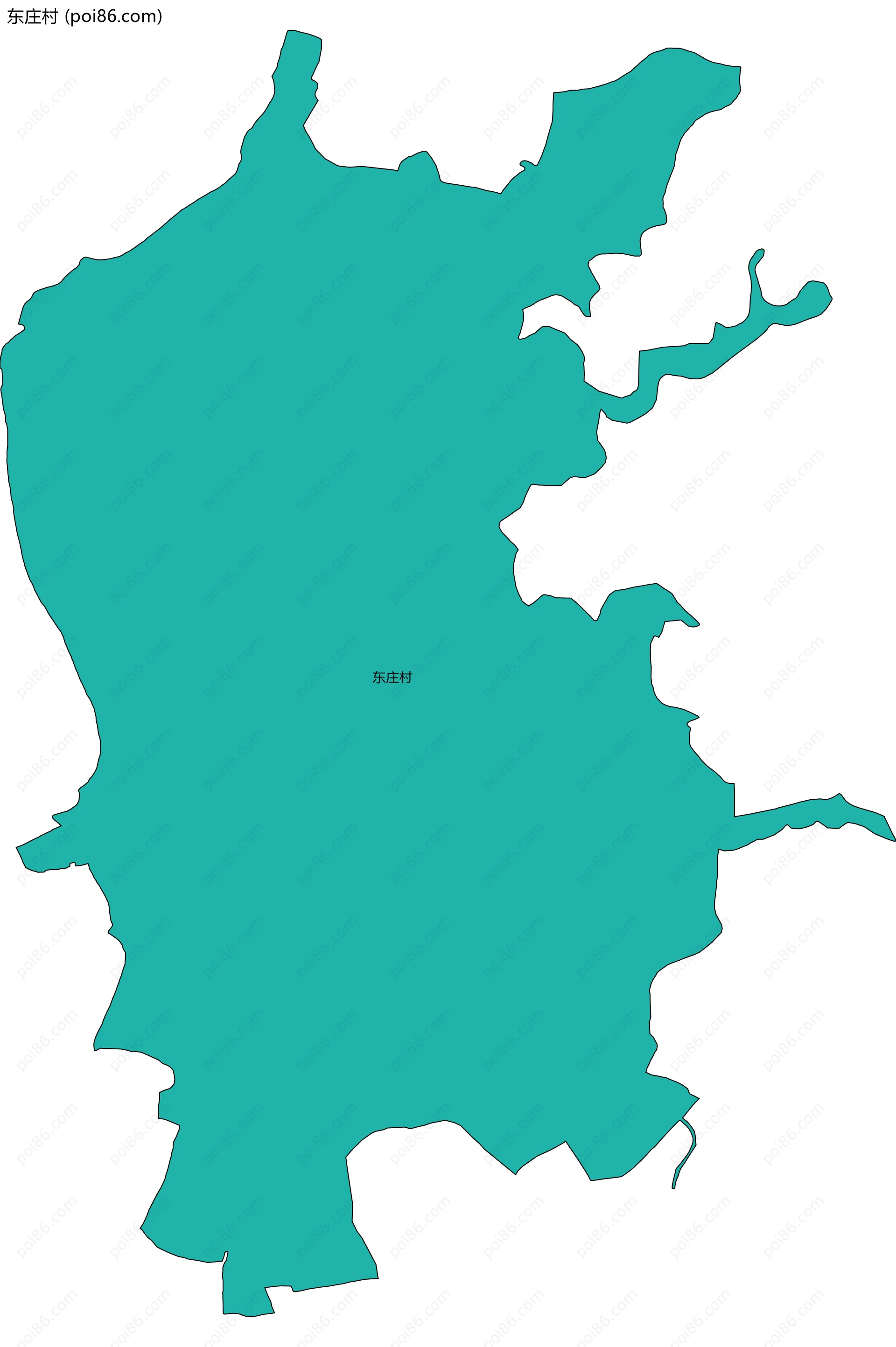 东庄村边界地图