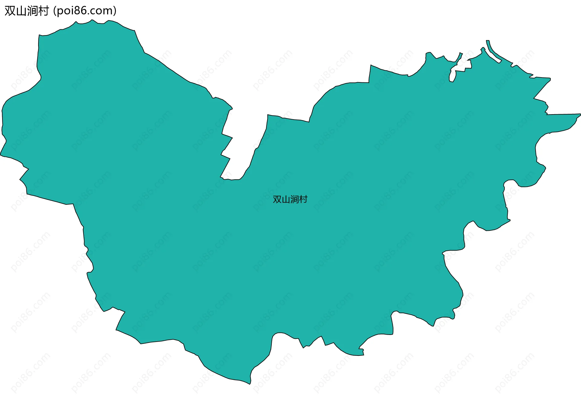 双山涧村边界地图