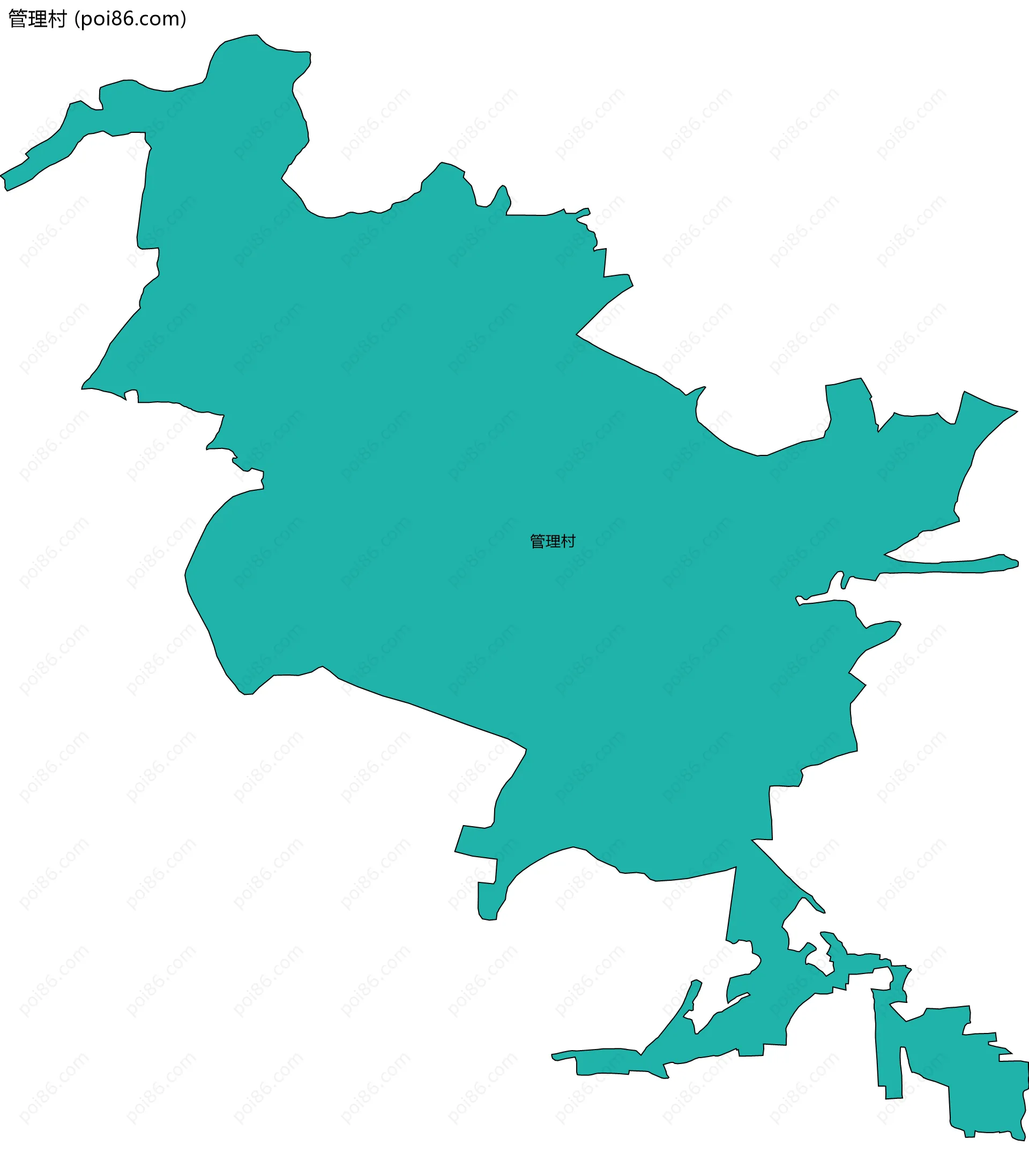 管理村边界地图