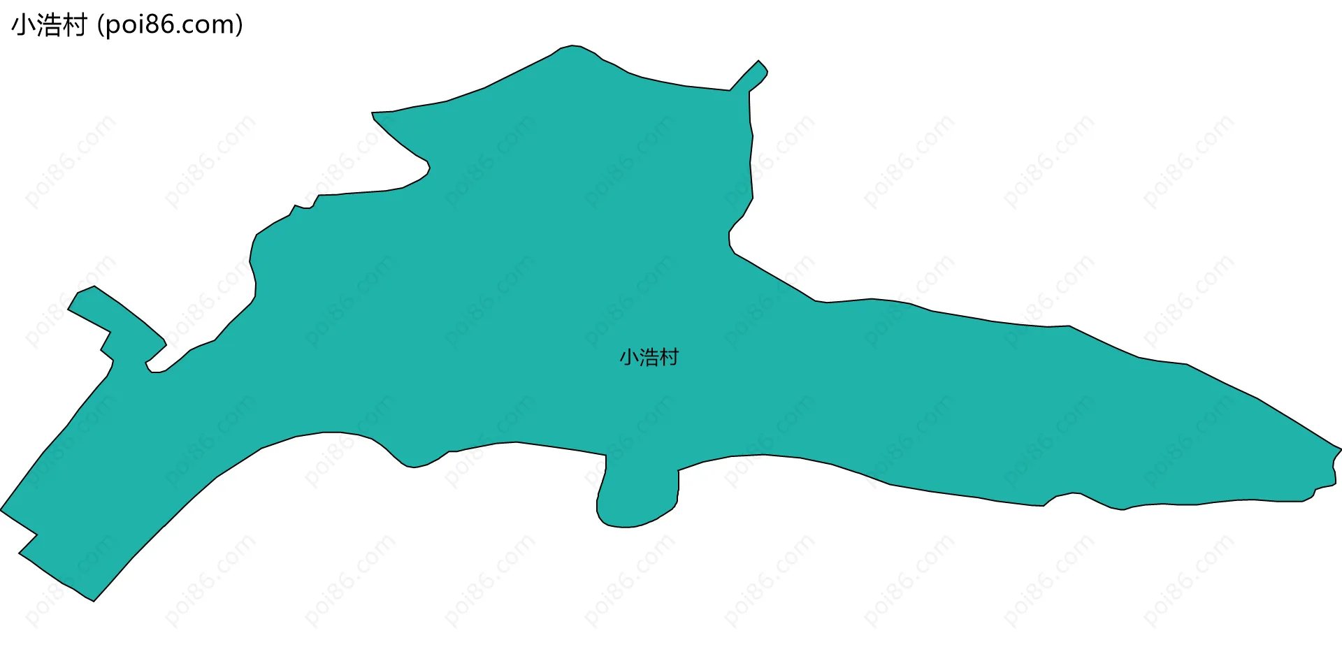 小浩村边界地图