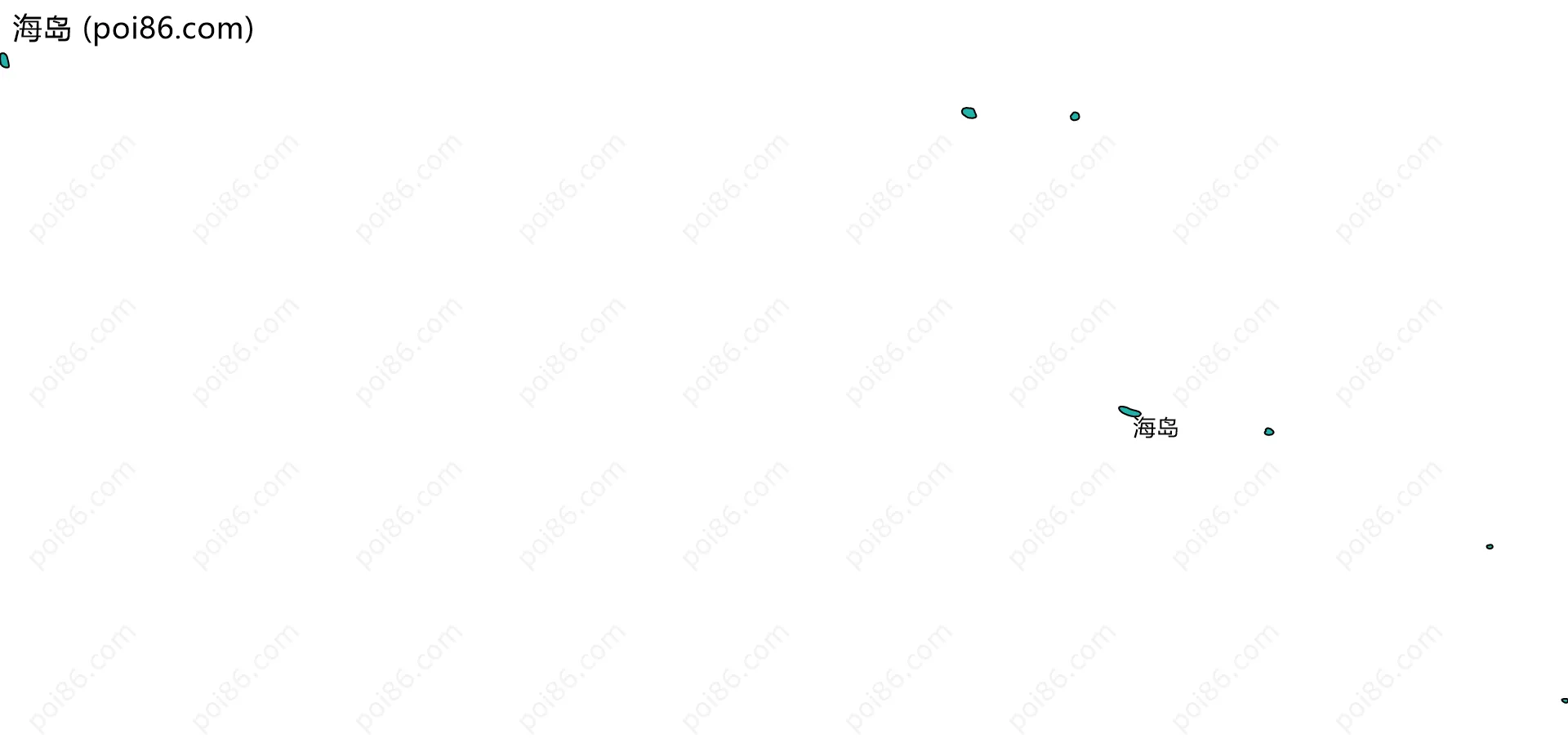 海岛边界地图(五级行政区划)