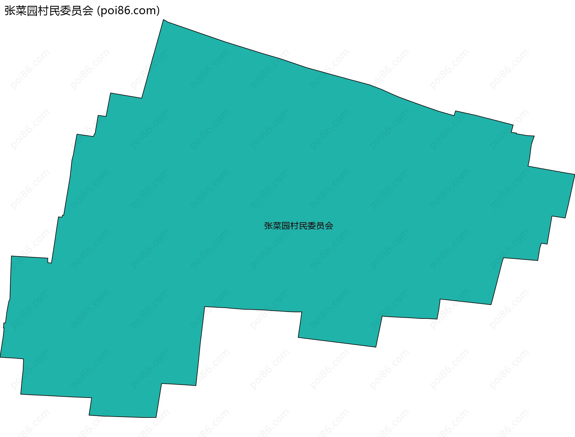 张菜园村民委员会边界地图