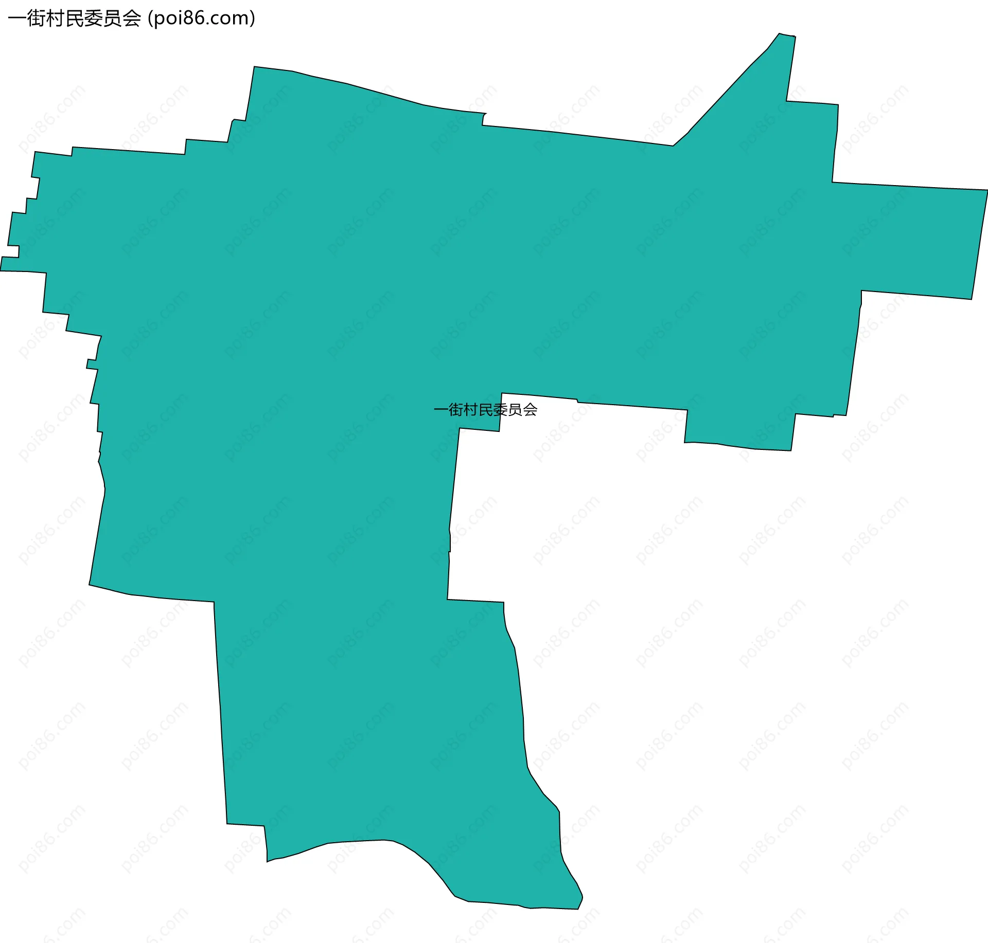 一街村民委员会边界地图