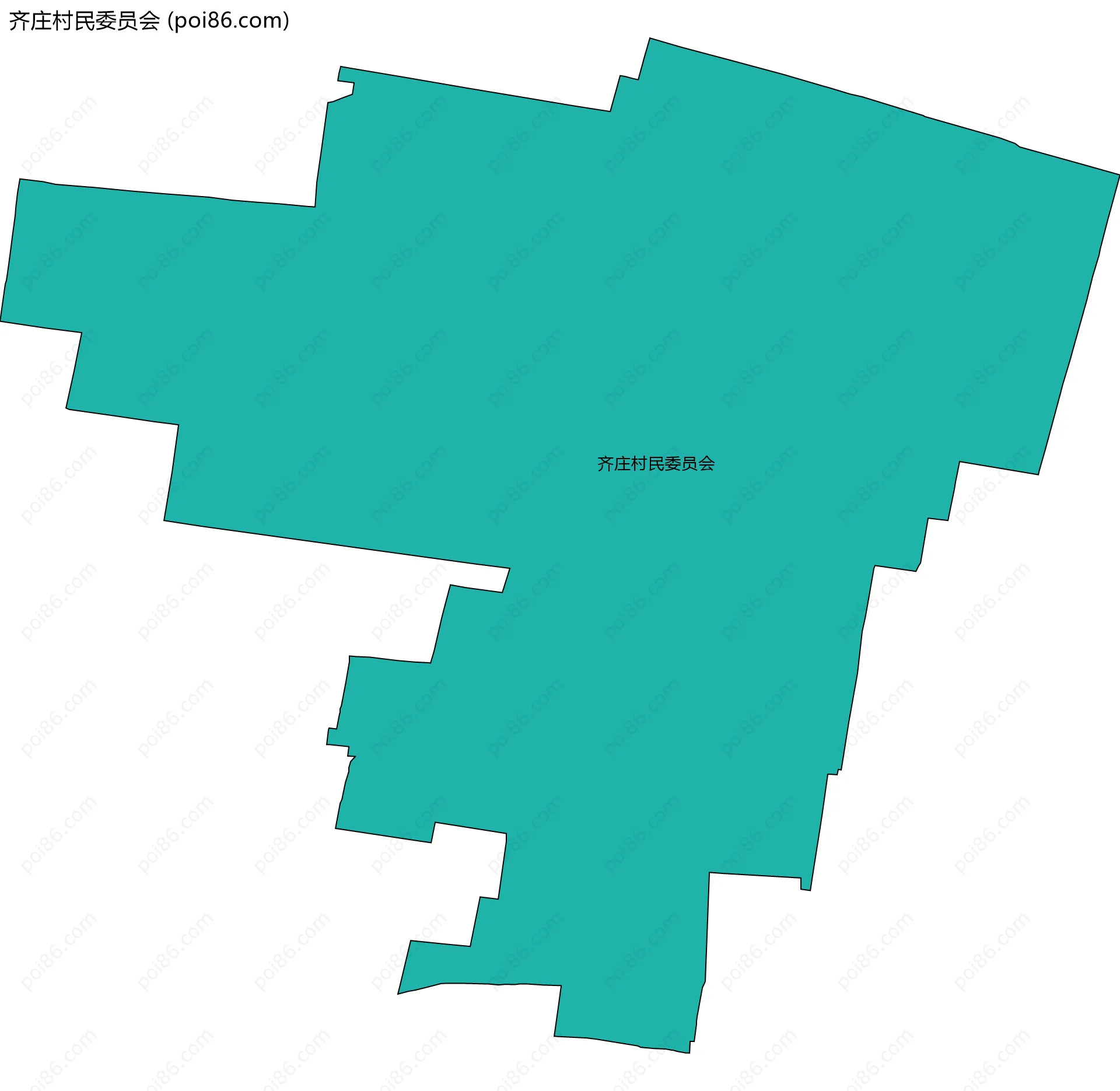 齐庄村民委员会边界地图