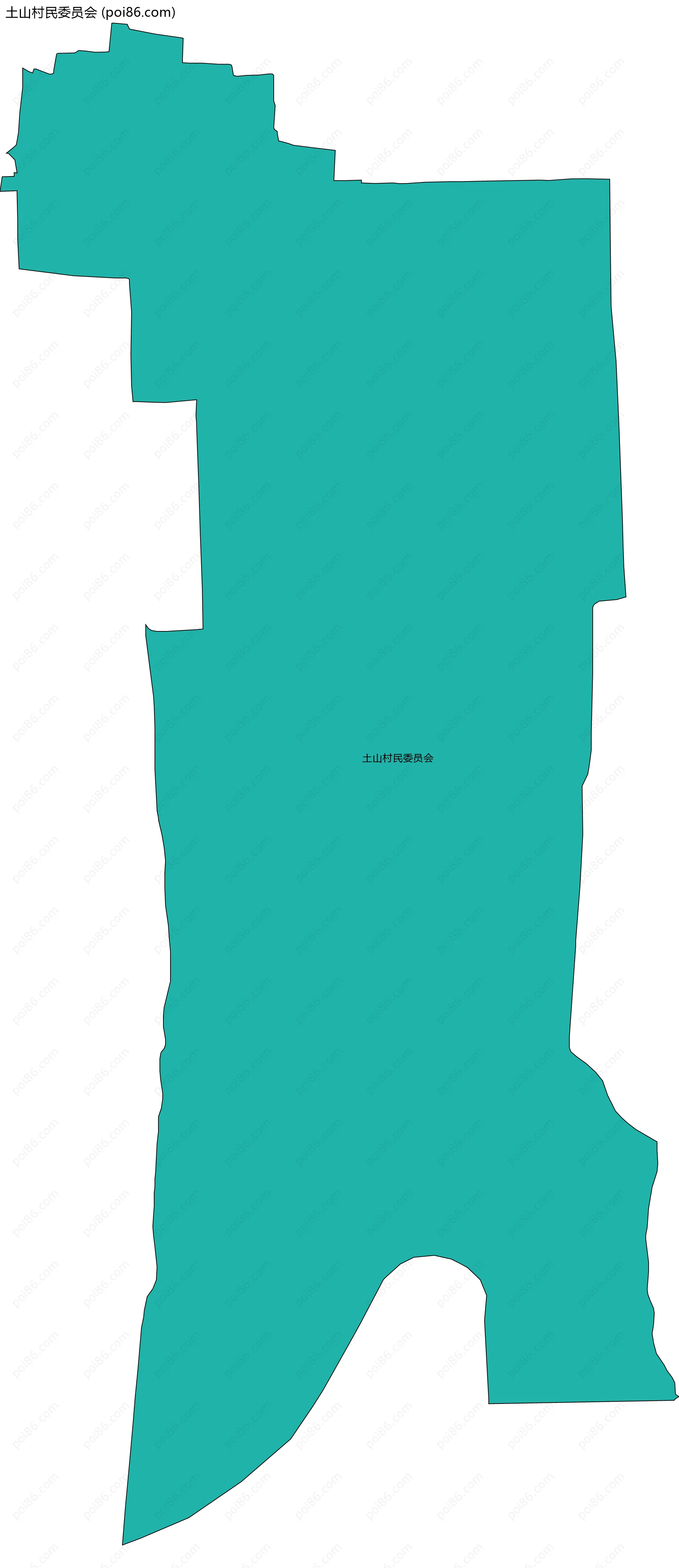 土山村民委员会边界地图