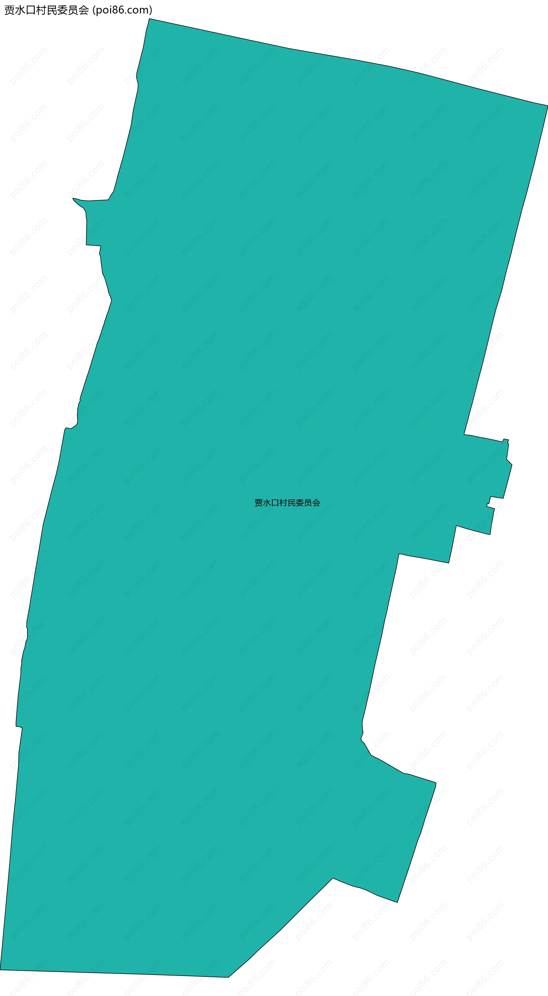 贾水口村民委员会边界地图