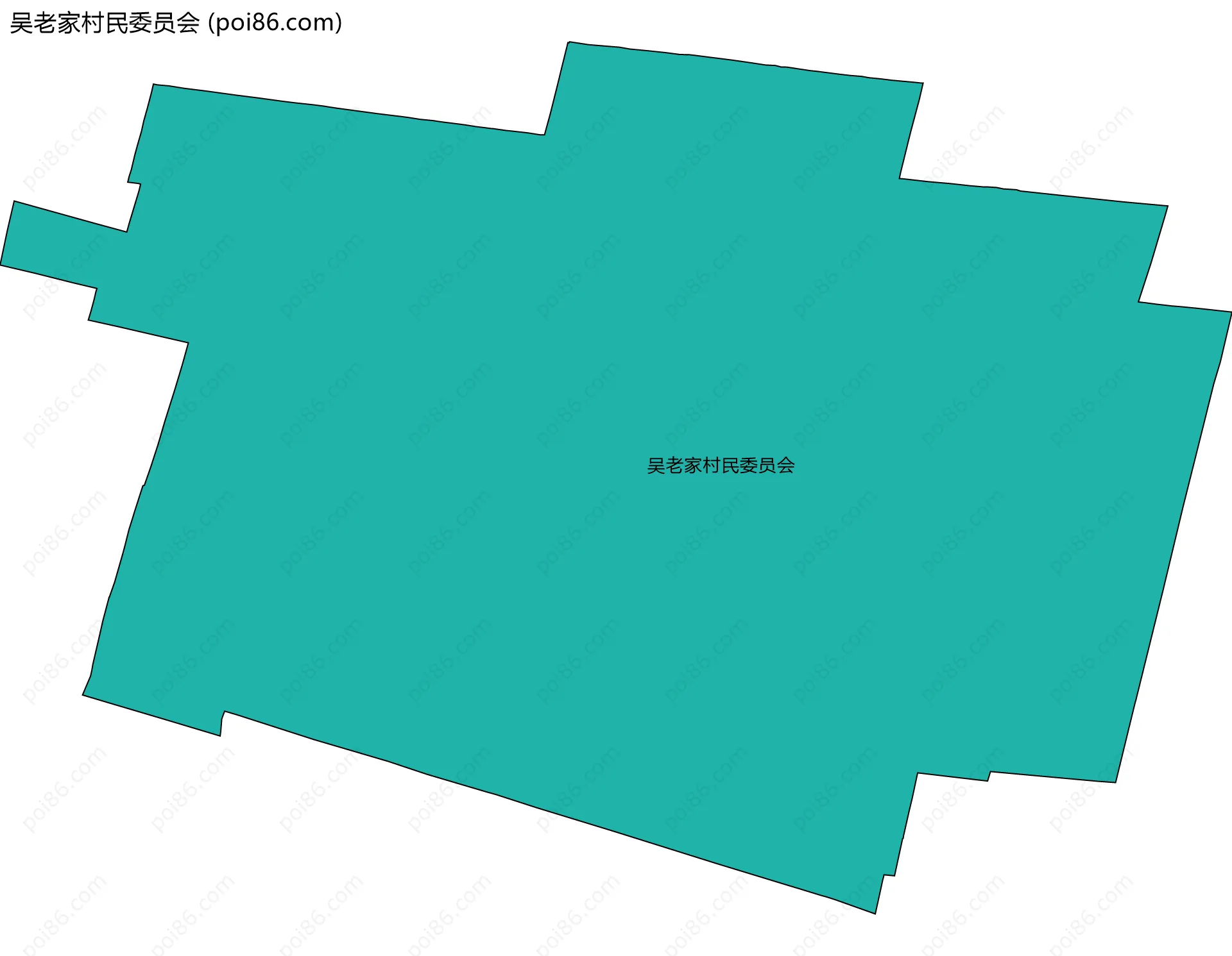 吴老家村民委员会边界地图