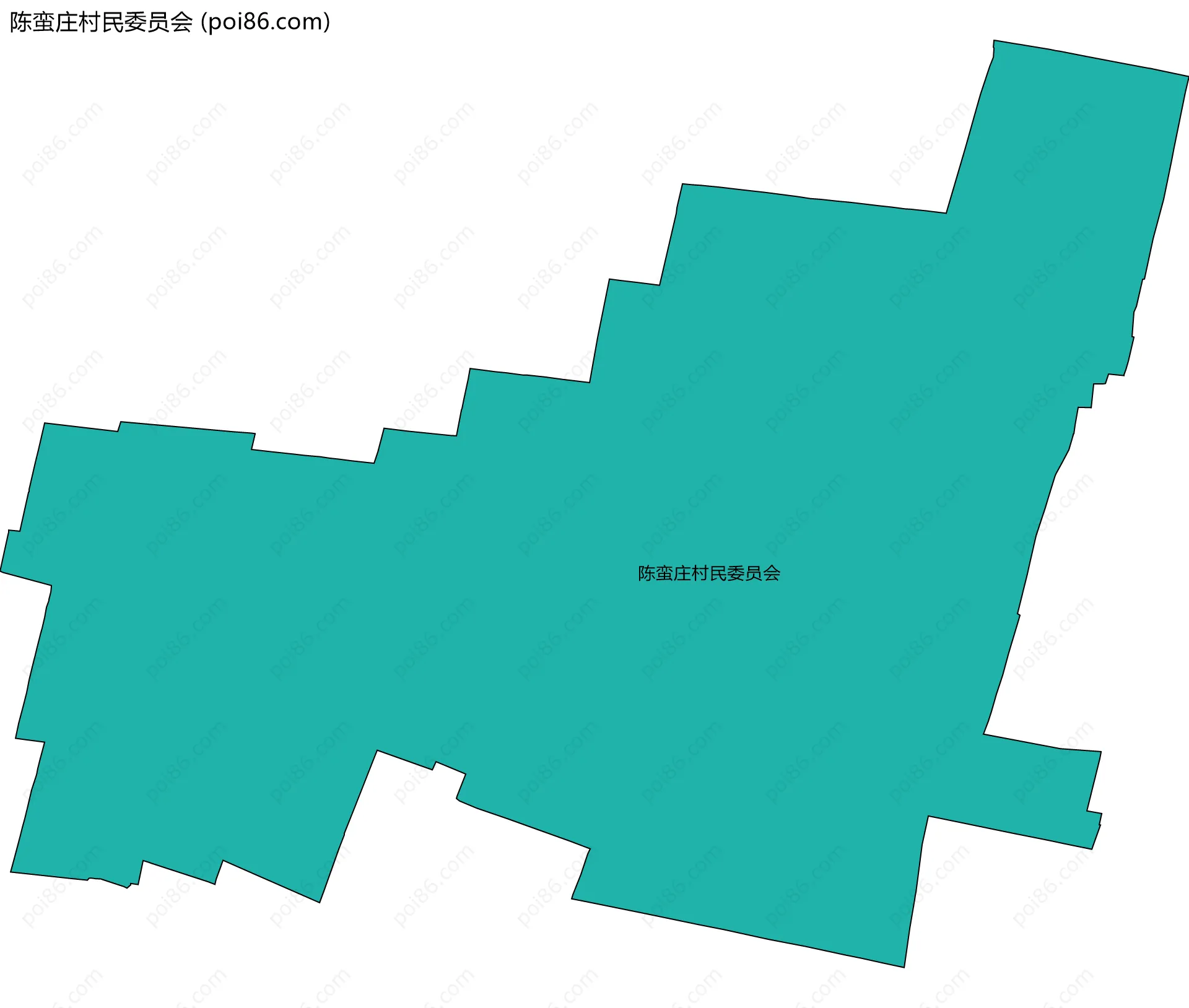 陈蛮庄村民委员会边界地图
