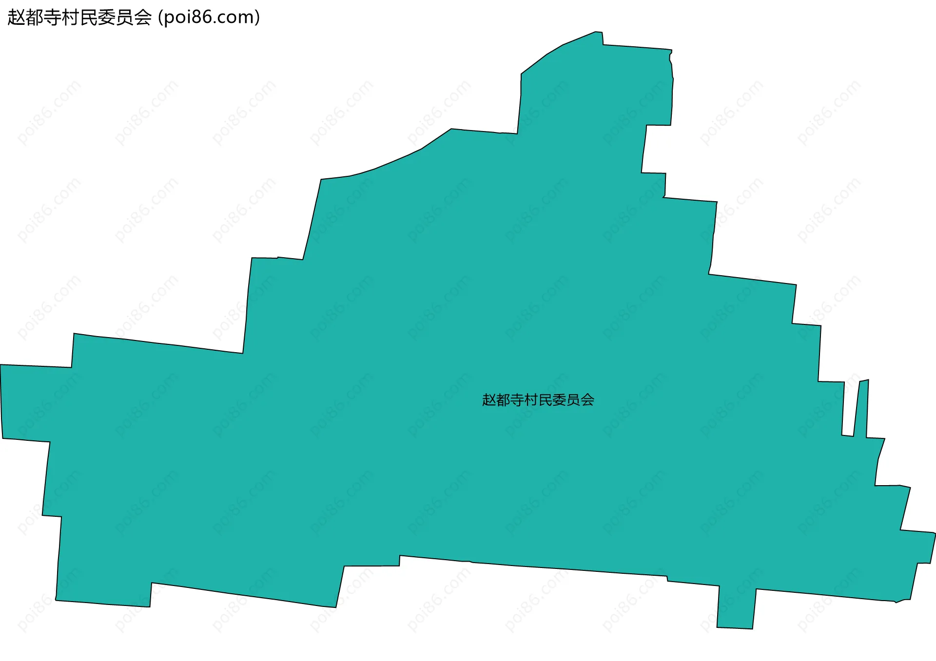 赵都寺村民委员会边界地图