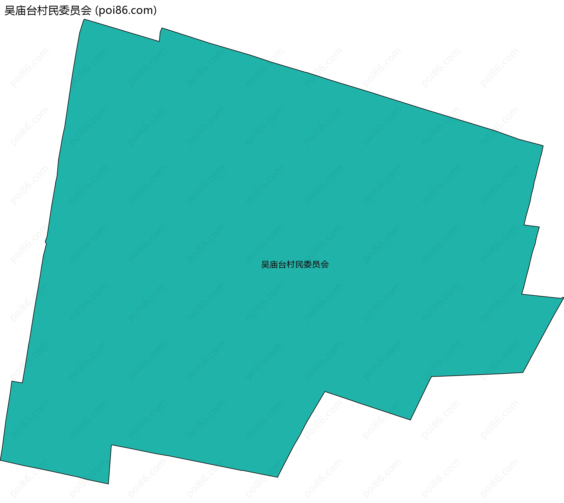 吴庙台村民委员会边界地图