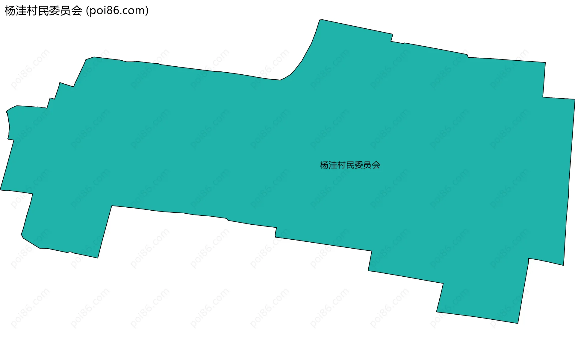 杨洼村民委员会边界地图