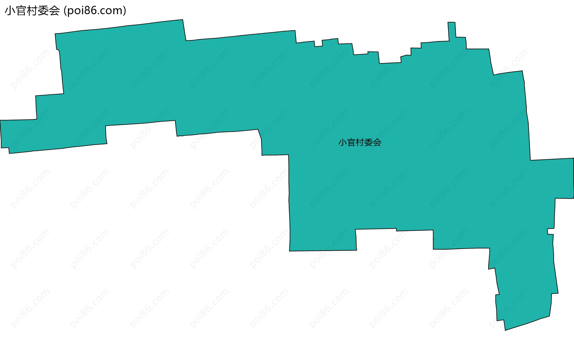小官村委会边界地图