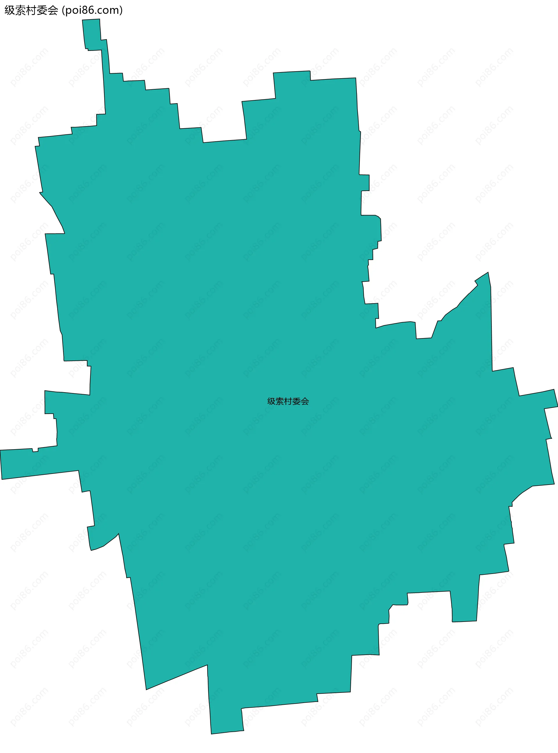 级索村委会边界地图
